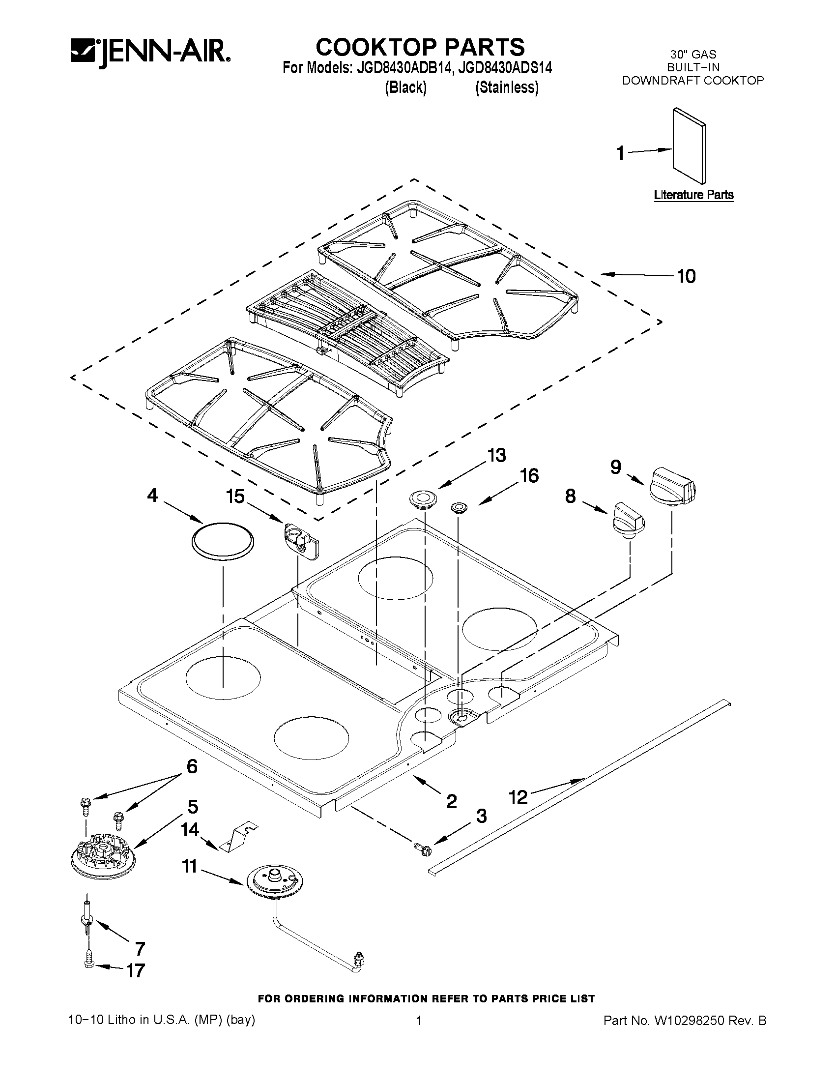 01 - COOKTOP PARTS