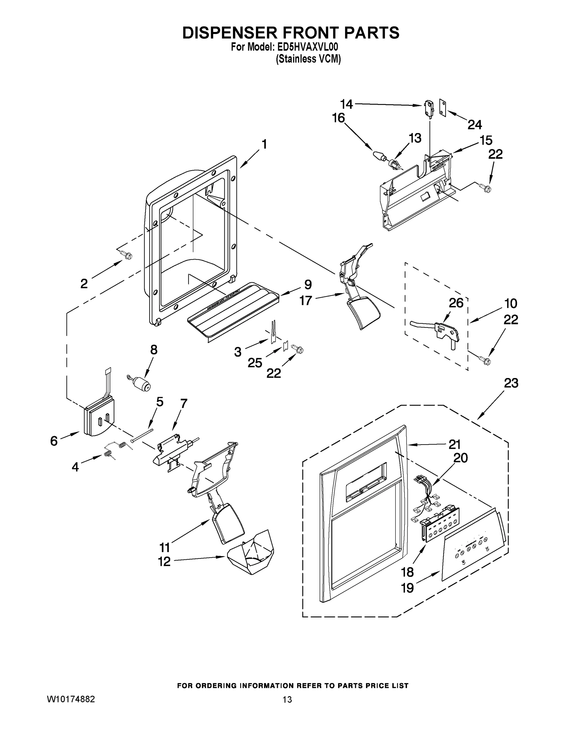 08 - DISPENSER FRONT PARTS