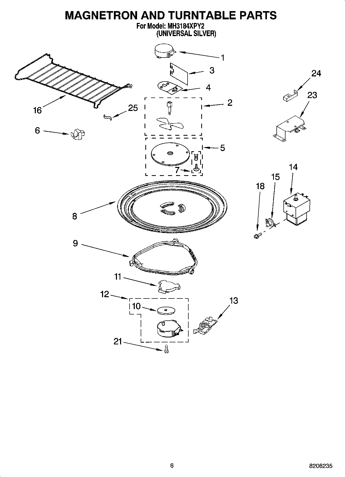 05 - MAGNETRON AND TURNTABLE PARTS
