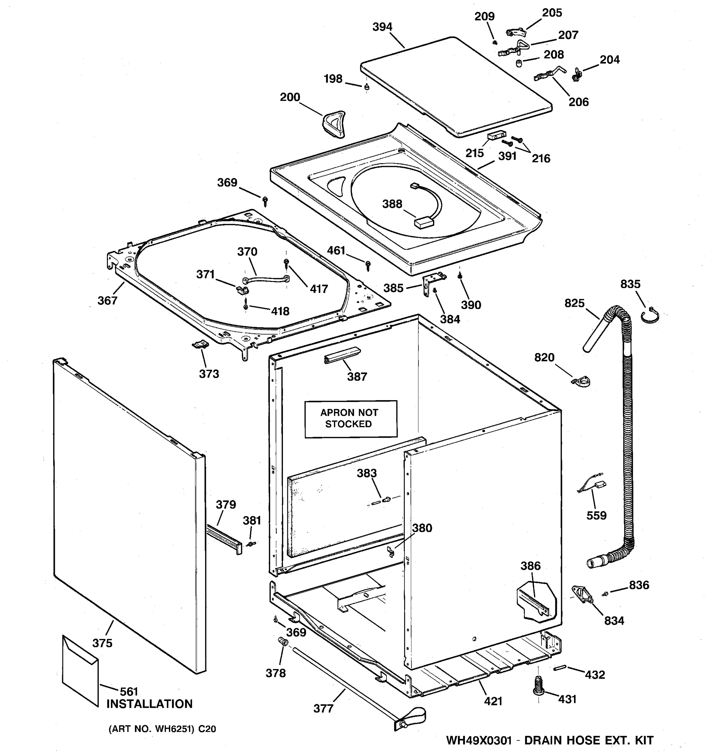 CABINET, COVER & FRONT PANEL
