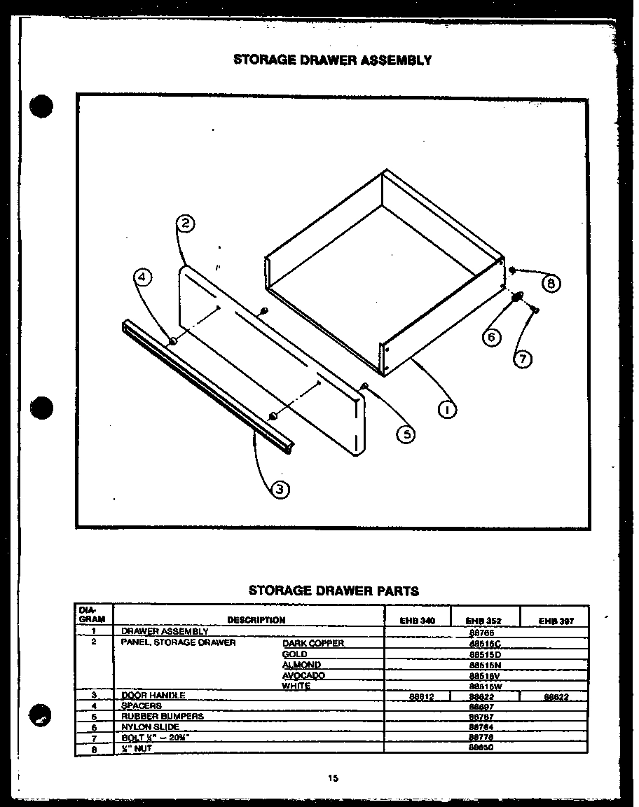 07 - STORAGE DRAWER ASSY