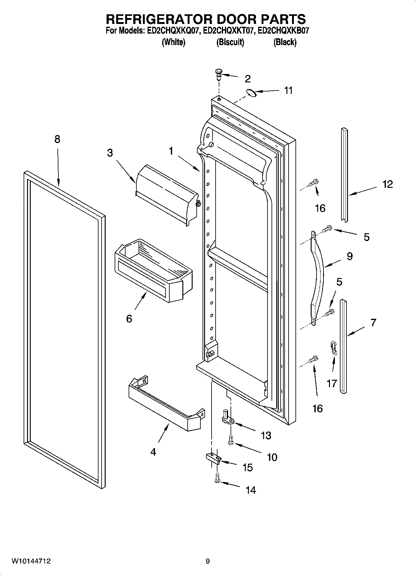 07 - REFRIGERATOR DOOR PARTS