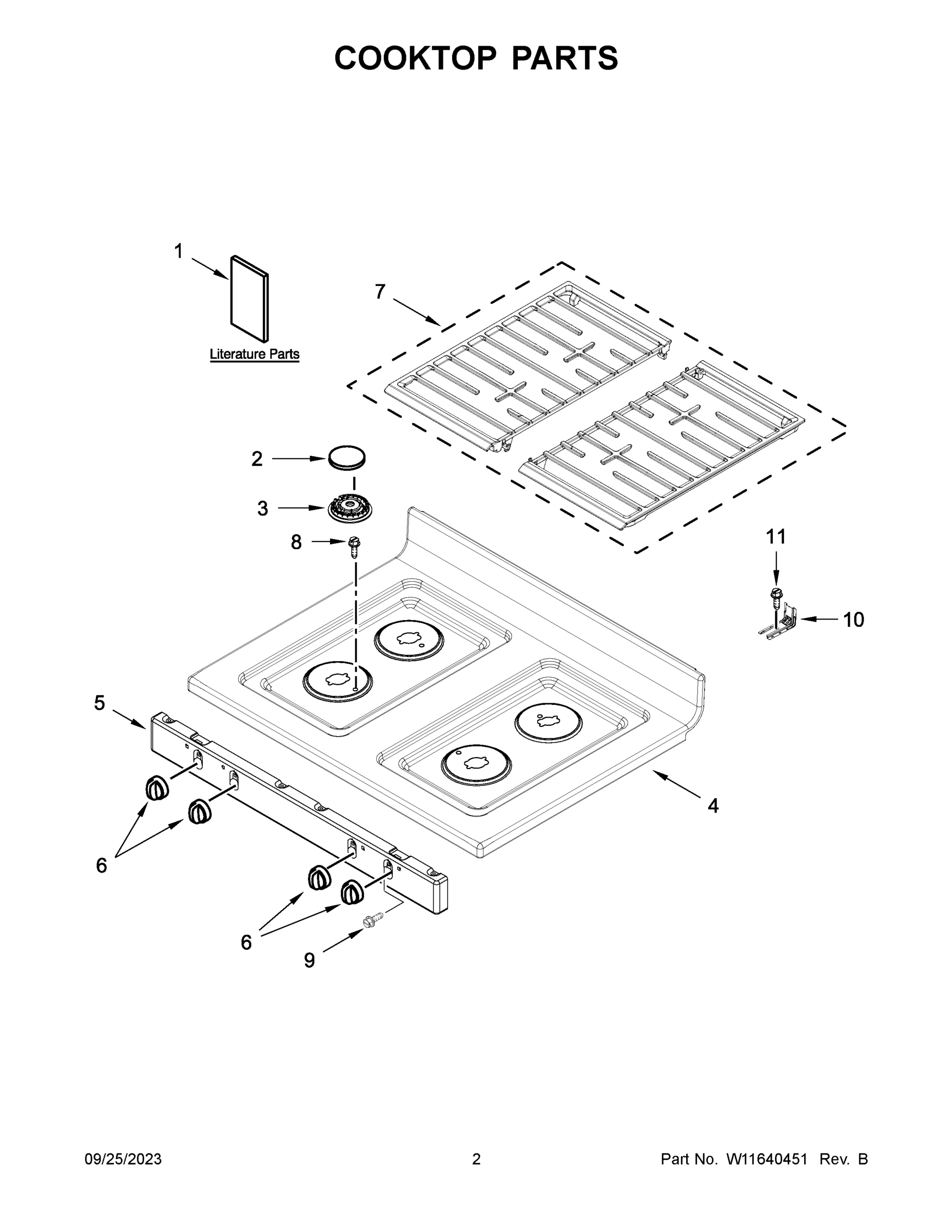 02 - COOKTOP PARTS