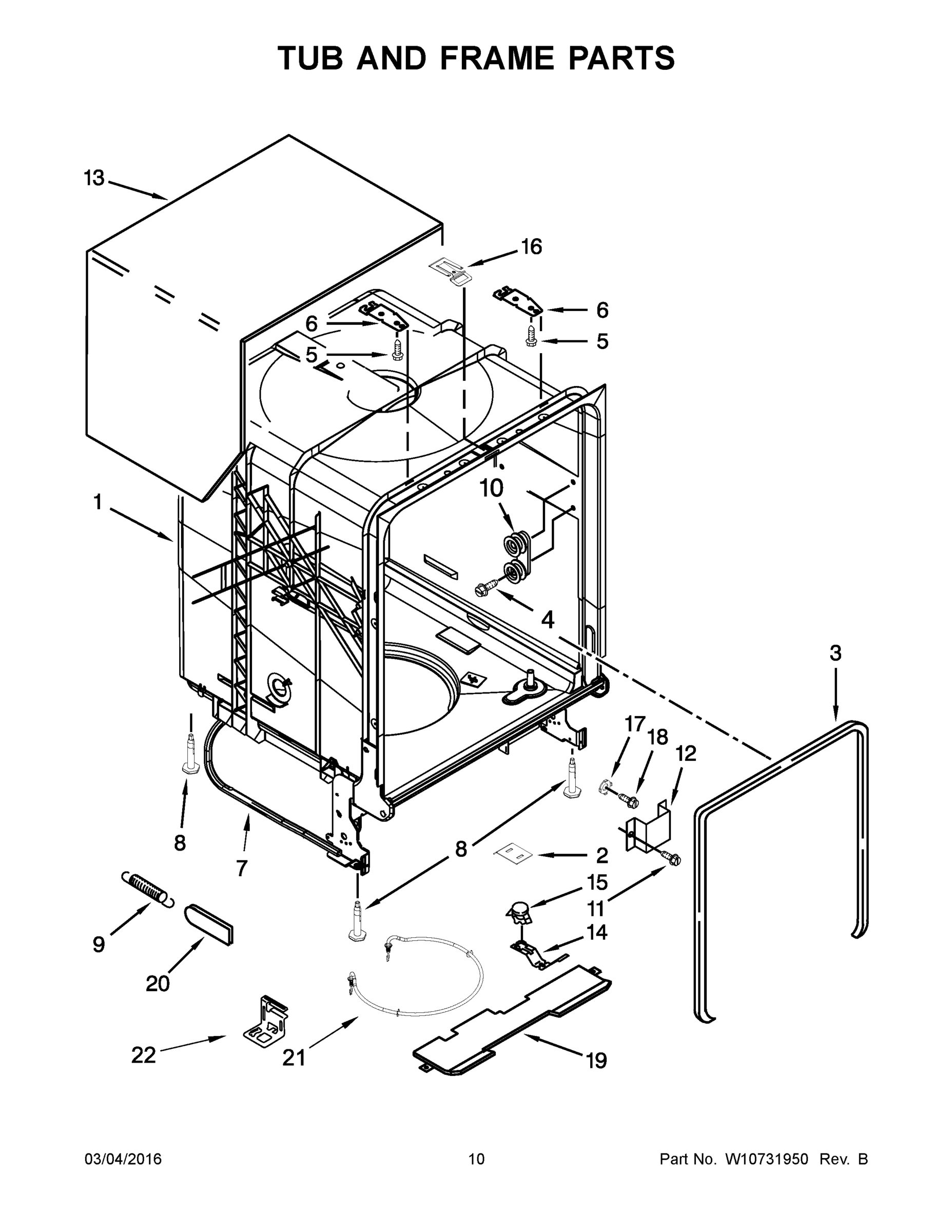 06 - TUB AND FRAME PARTS