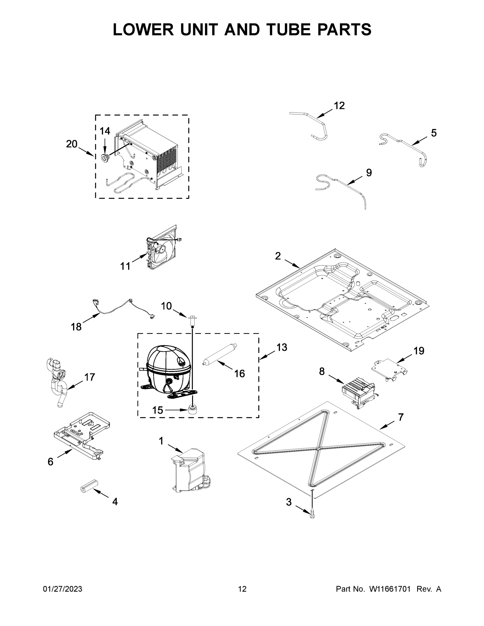 07 - LOWER UNIT AND TUBE PARTS