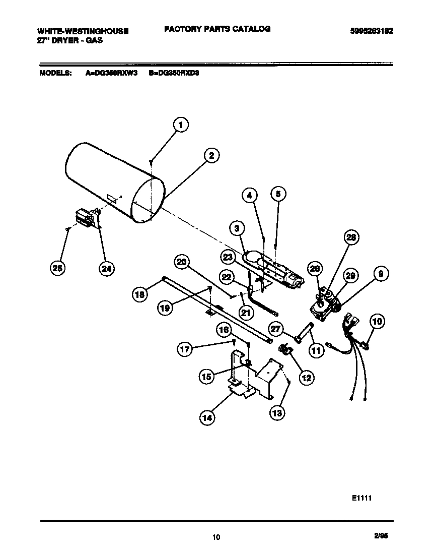 06 - GAS VALVE, BURNER ASSEMBLY, SENSOR