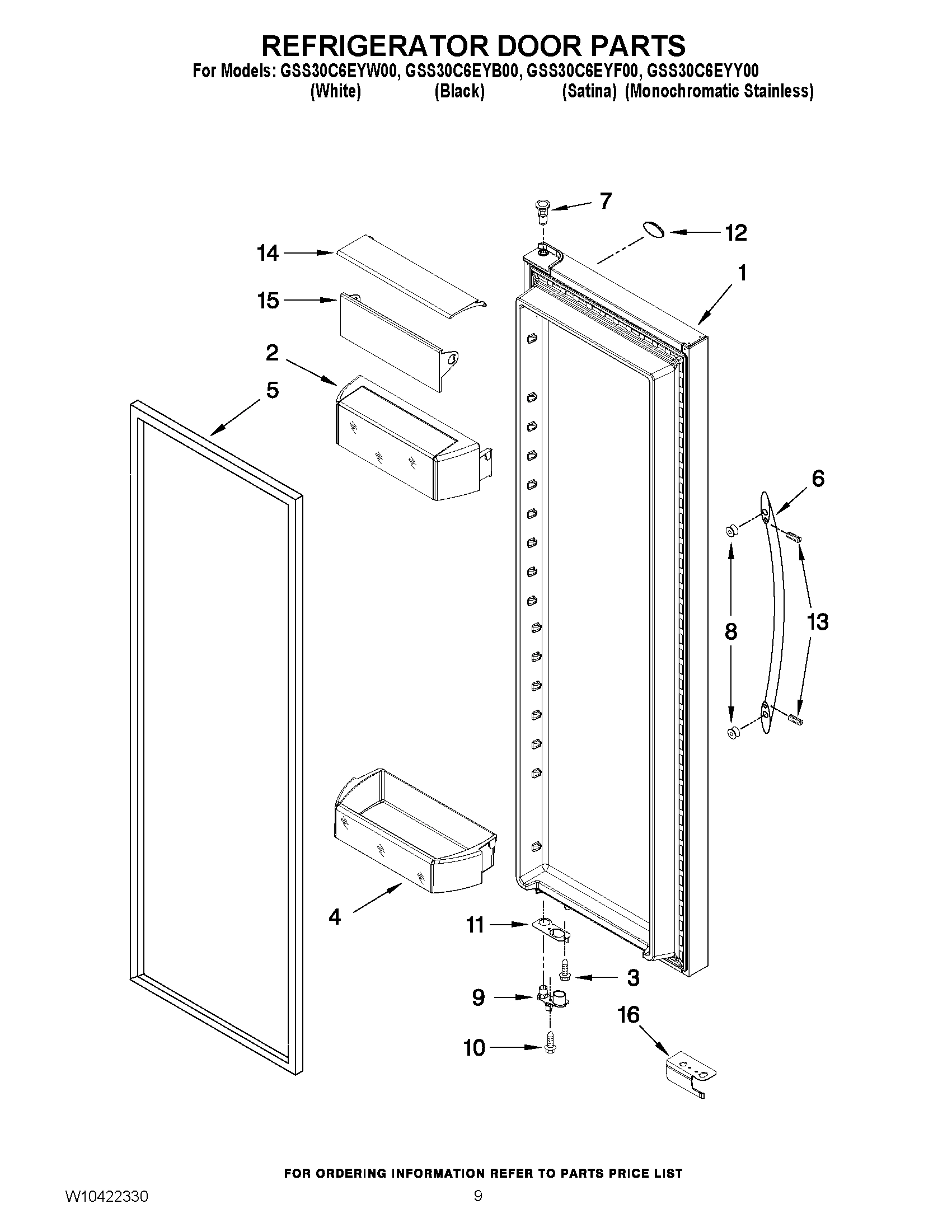 06 - REFRIGERATOR DOOR PARTS