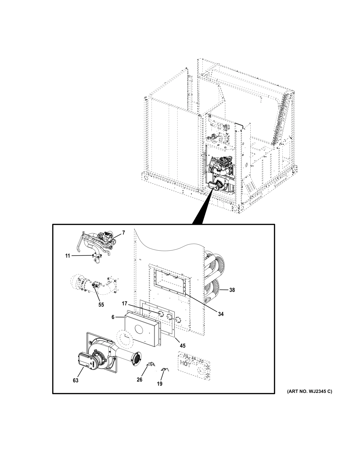 GAS VALVE & BURNER ASSEMBLY