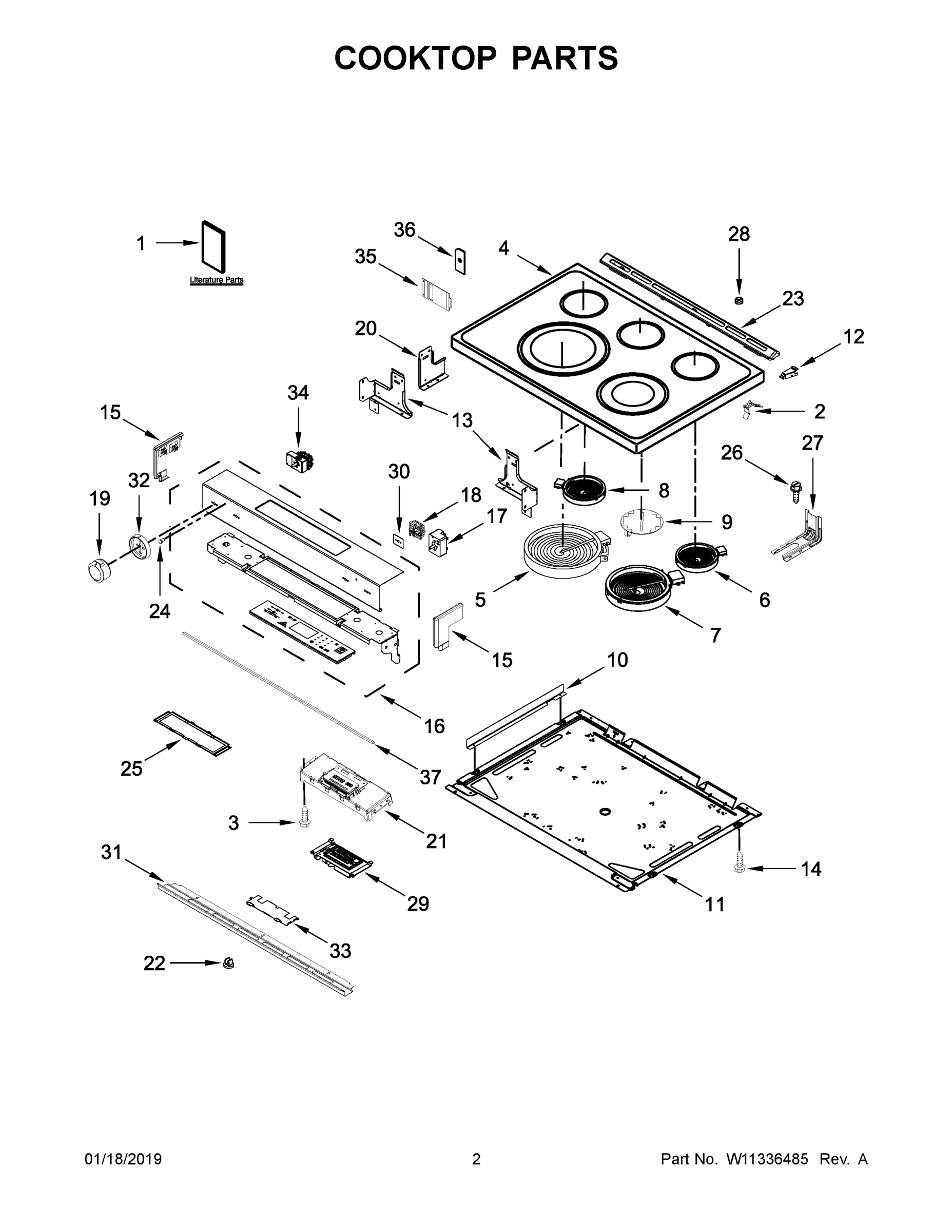 02 - COOKTOP PARTS
