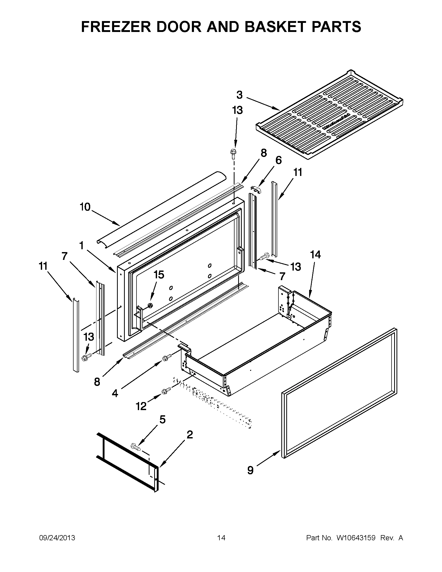 08 - FREEZER DOOR AND BASKET PARTS