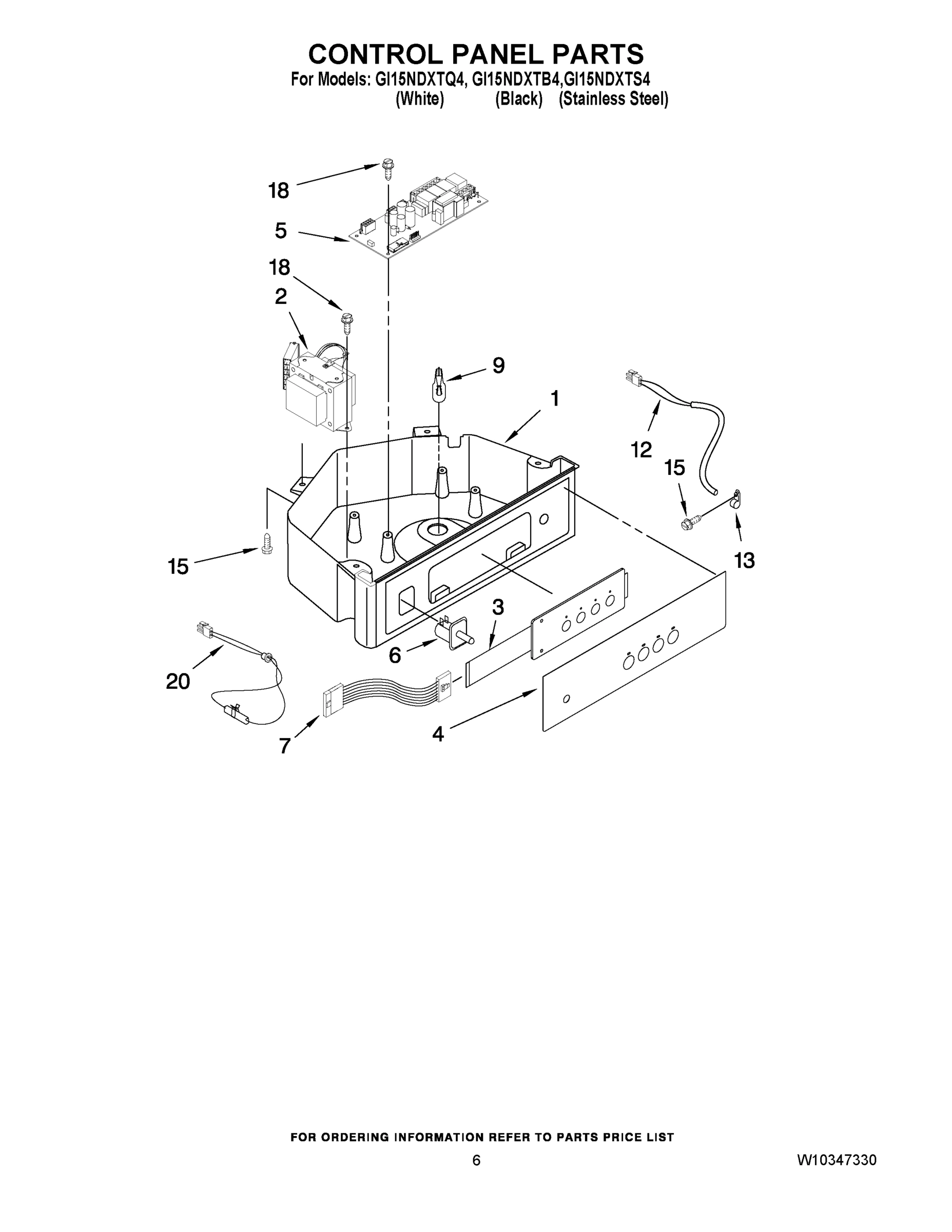 04 - CONTROL PANEL PARTS