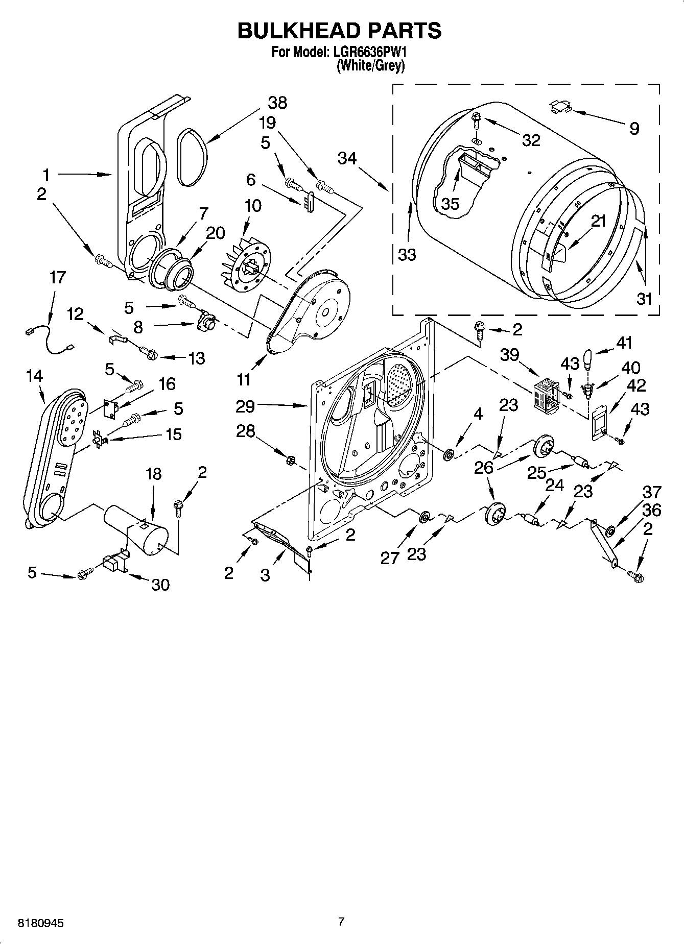 04 - BULKHEAD PARTS, OPTIONAL PARTS (NOT INCLUDED)