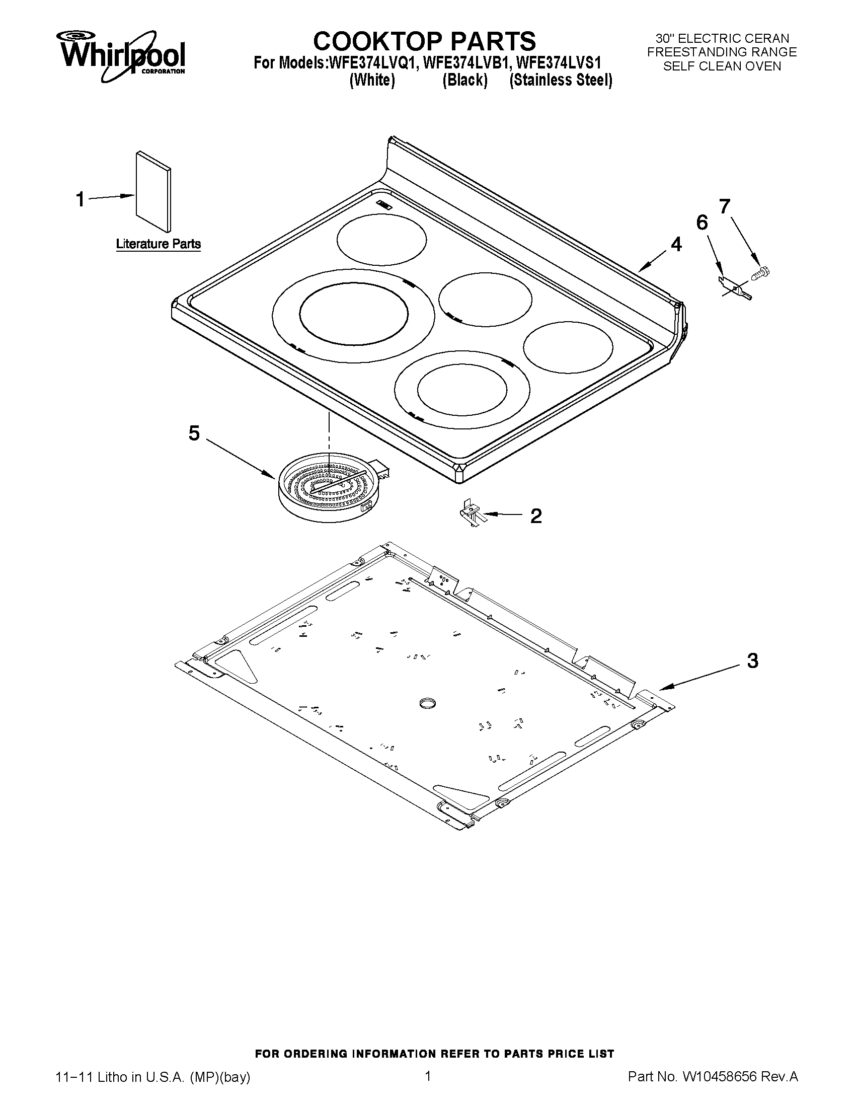 01 - COOKTOP PARTS