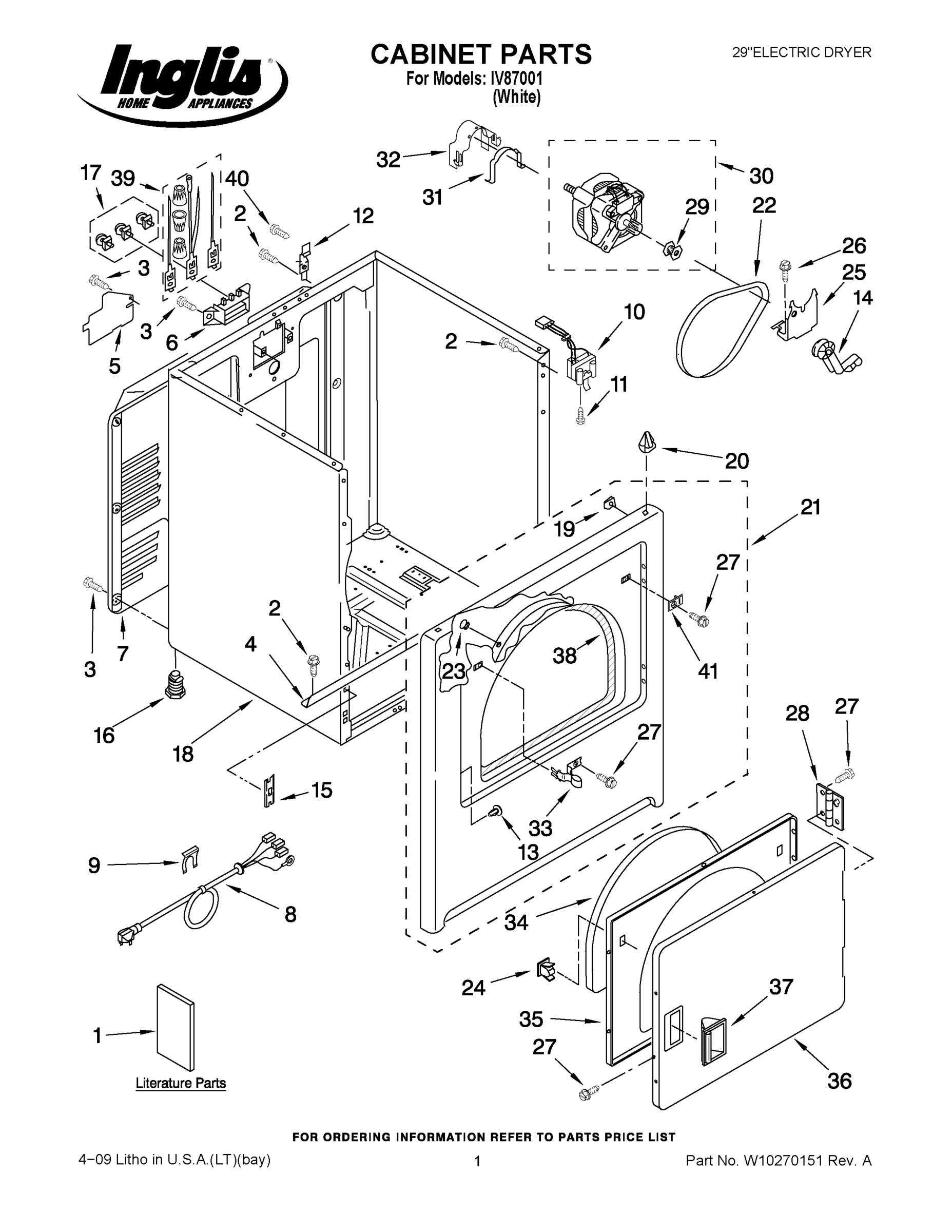 01 - CABINET PARTS