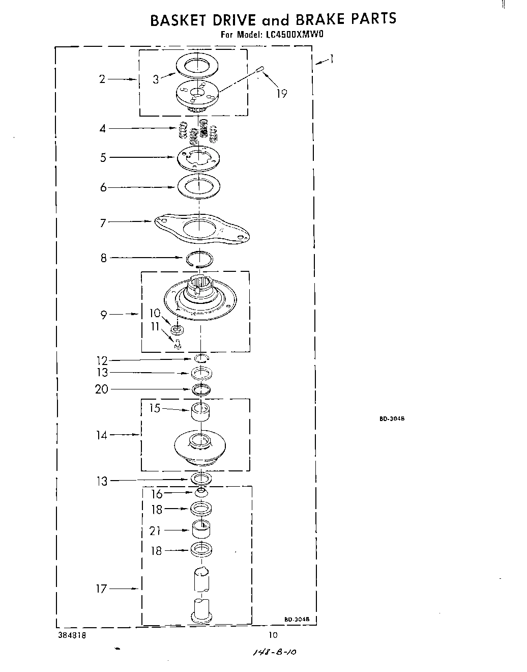 08 - BASKET DRIVE AND BRAKE