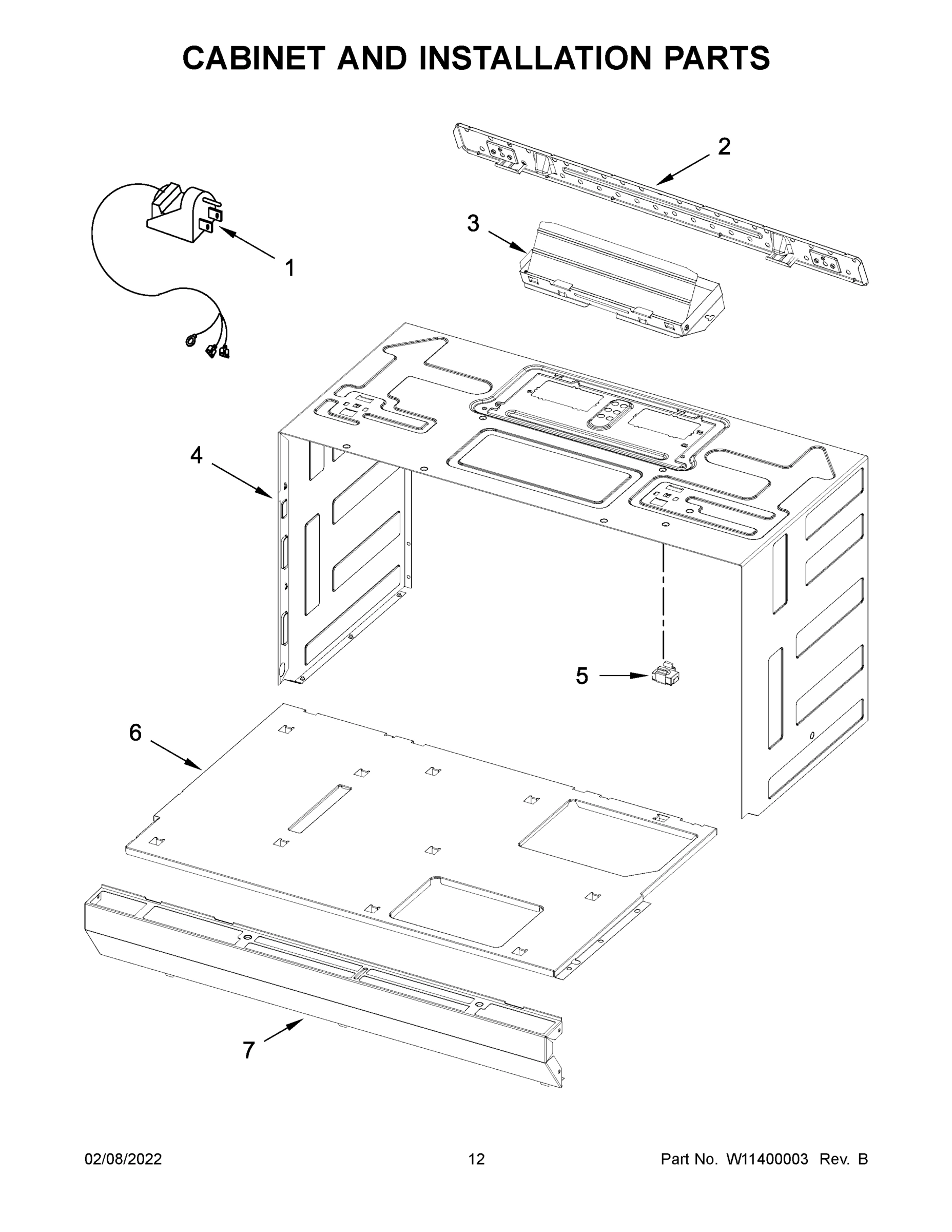 07 - CABINET AND INSTALLATION PARTS