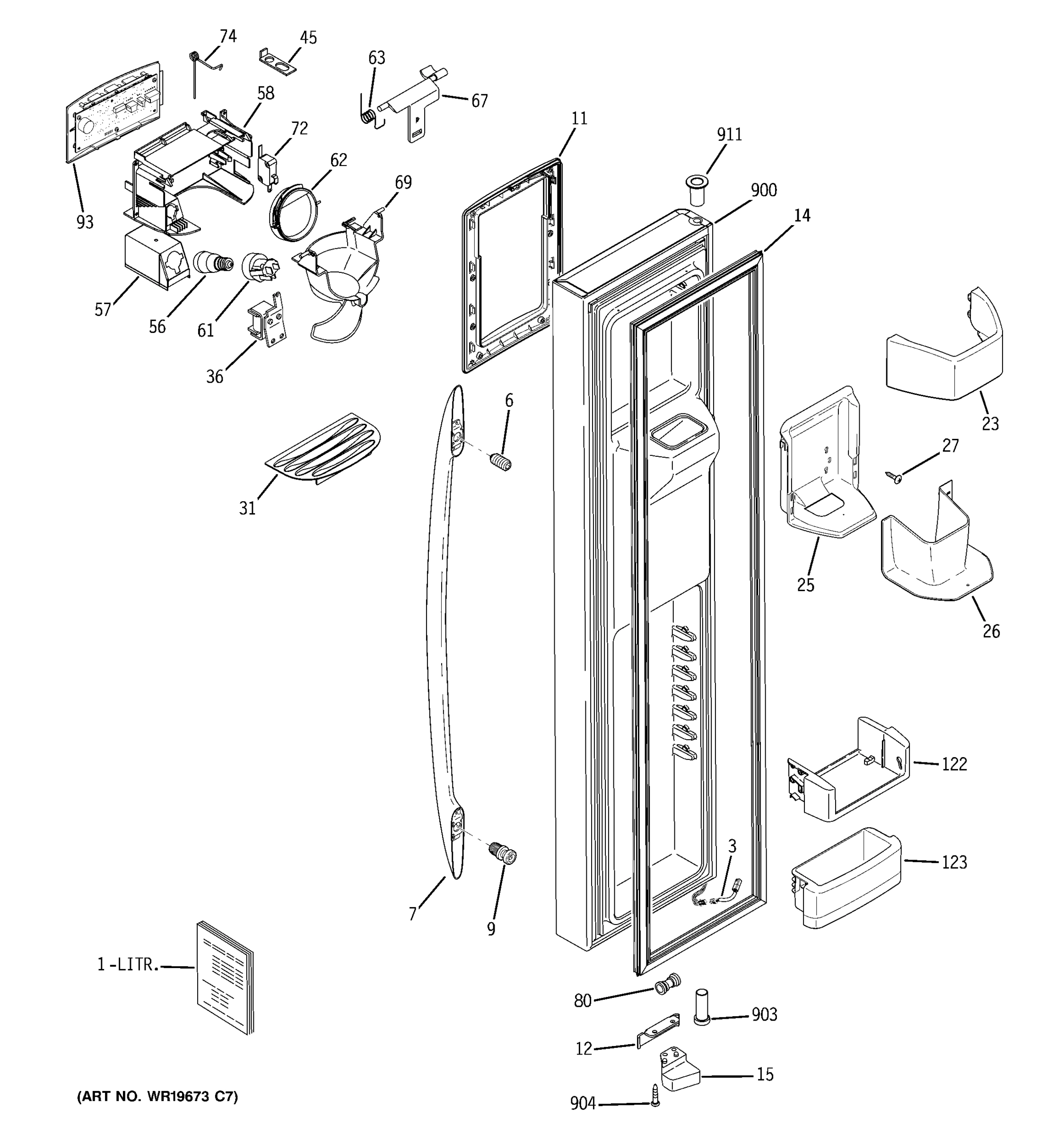 FREEZER DOOR