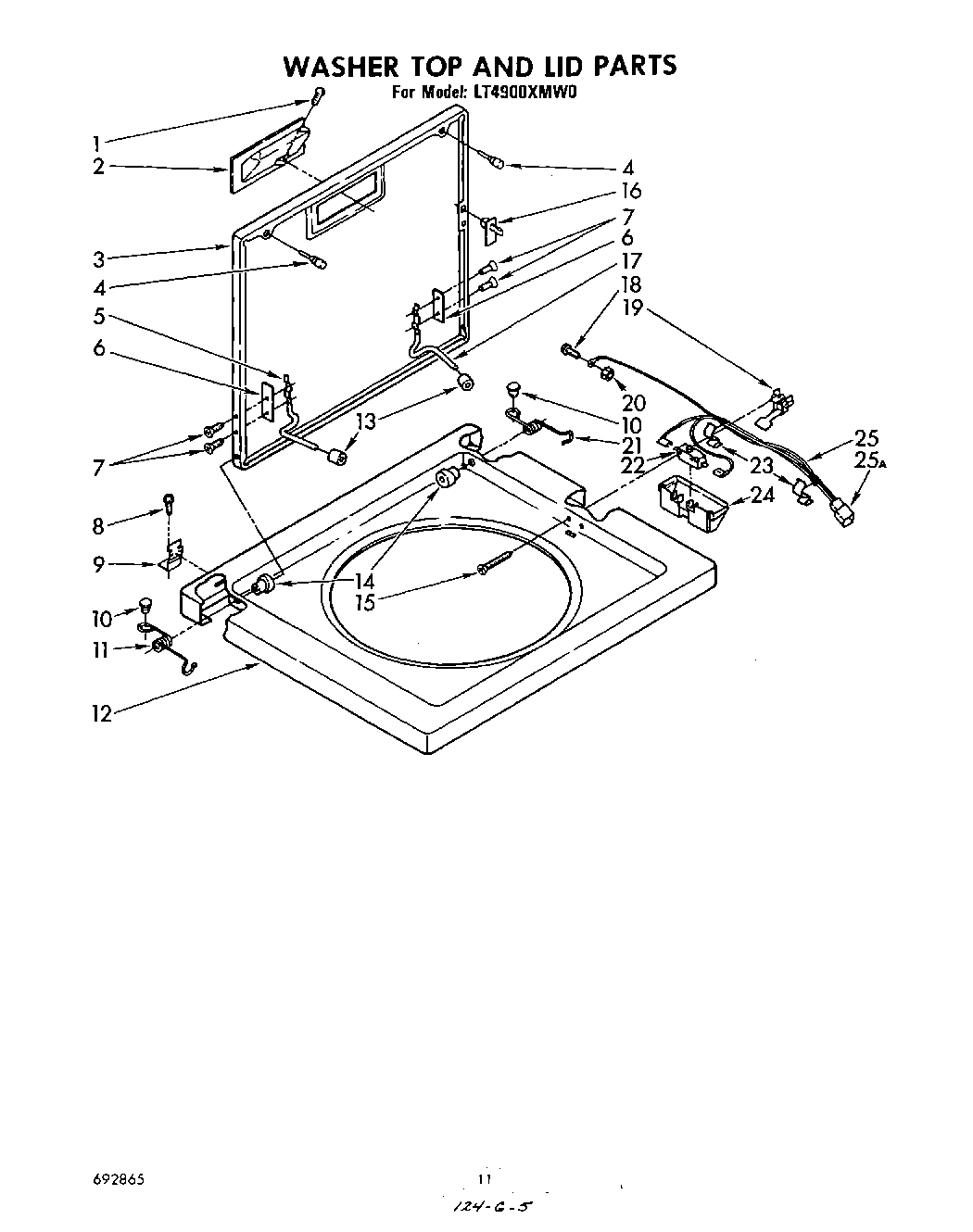 08 - WASHER TOP AND LID