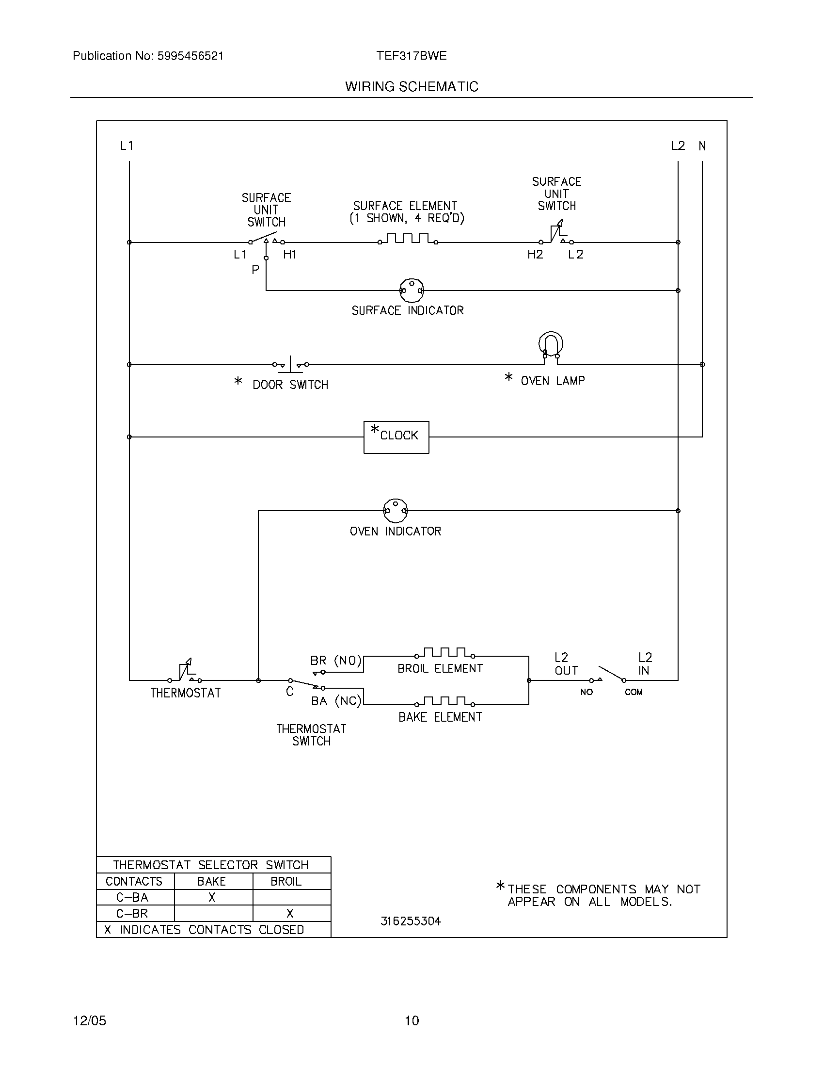 10 - WIRING SCHEMATIC