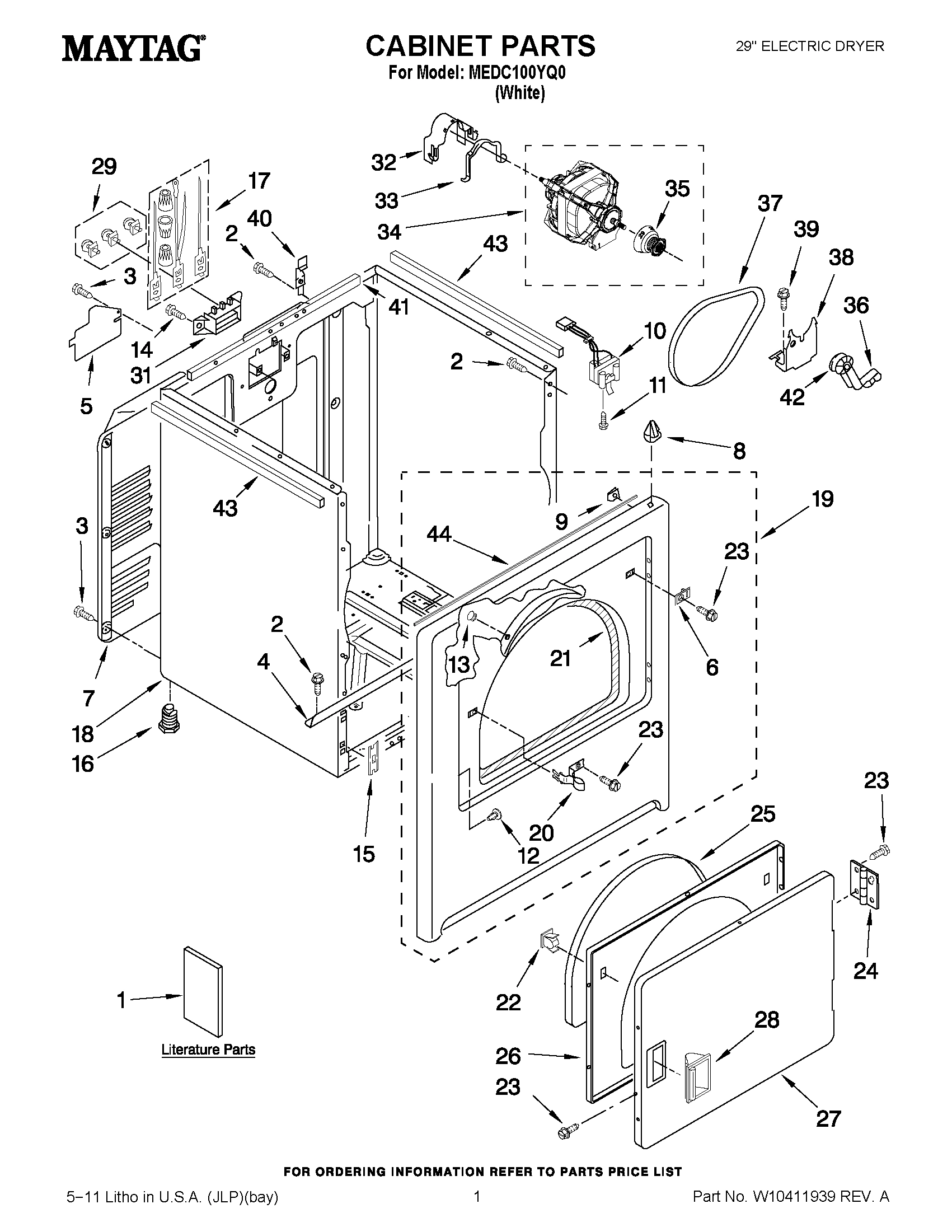 01 - CABINET PARTS