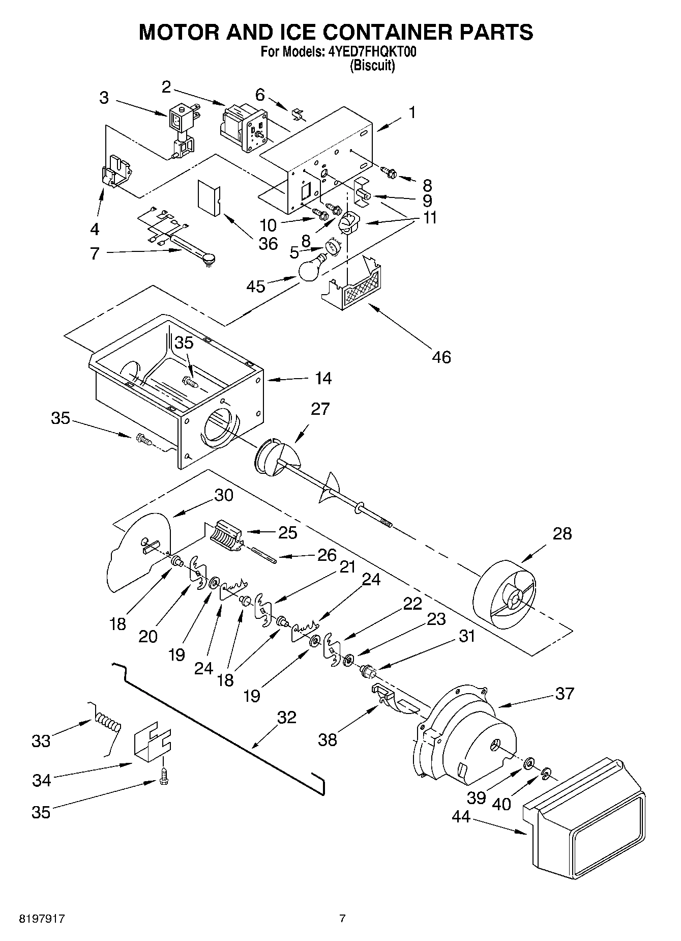 05 - MOTOR AND ICE CONTAINER
