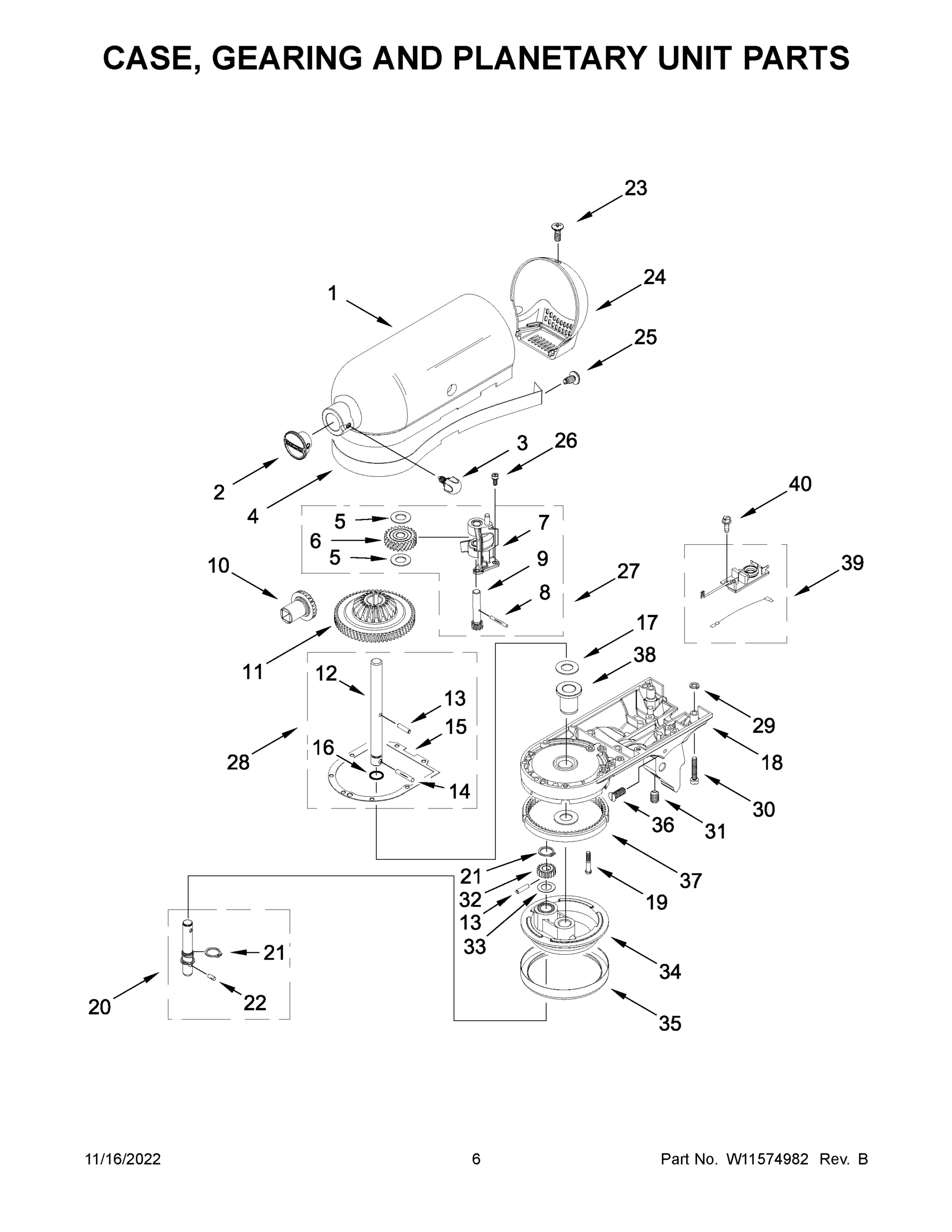 04 - CASE, GEARING AND PLANETARY UNIT PARTS