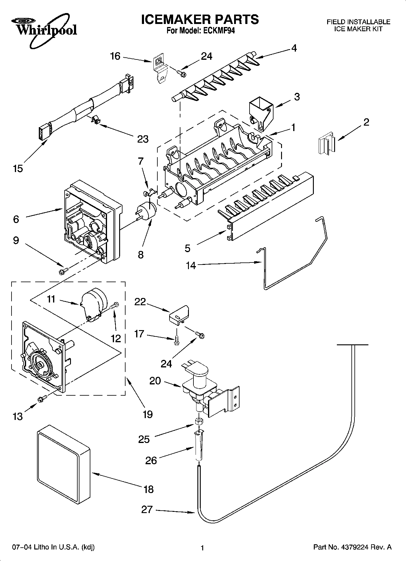01 - ICEMAKER PARTS