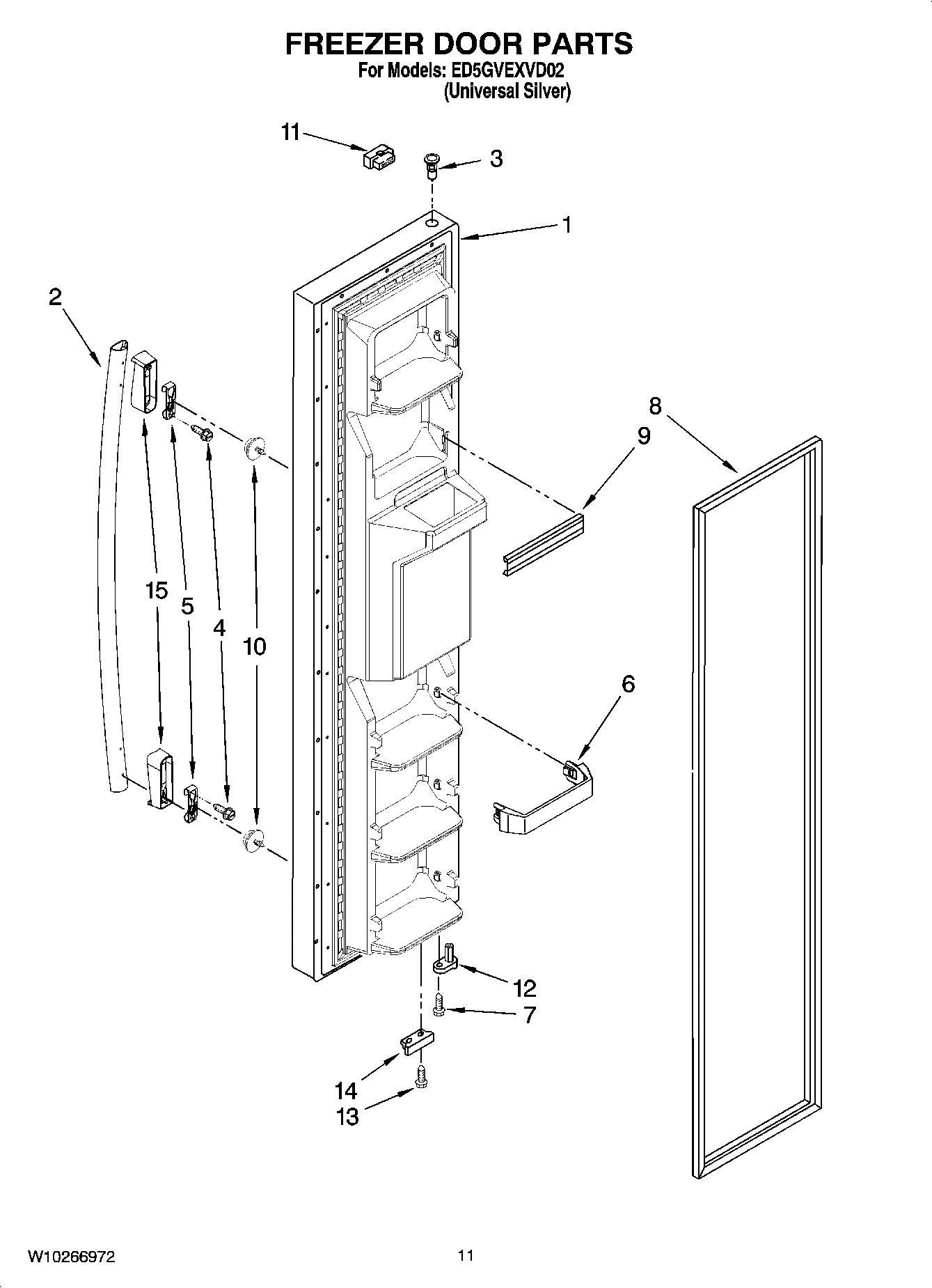 07 - FREEZER DOOR PARTS