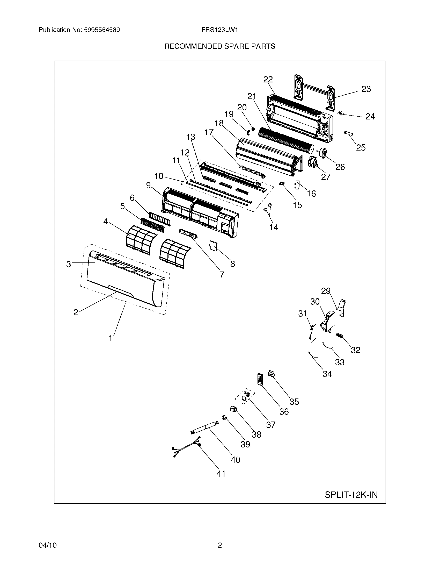 03 - RECOMMENDED SPARE PARTS