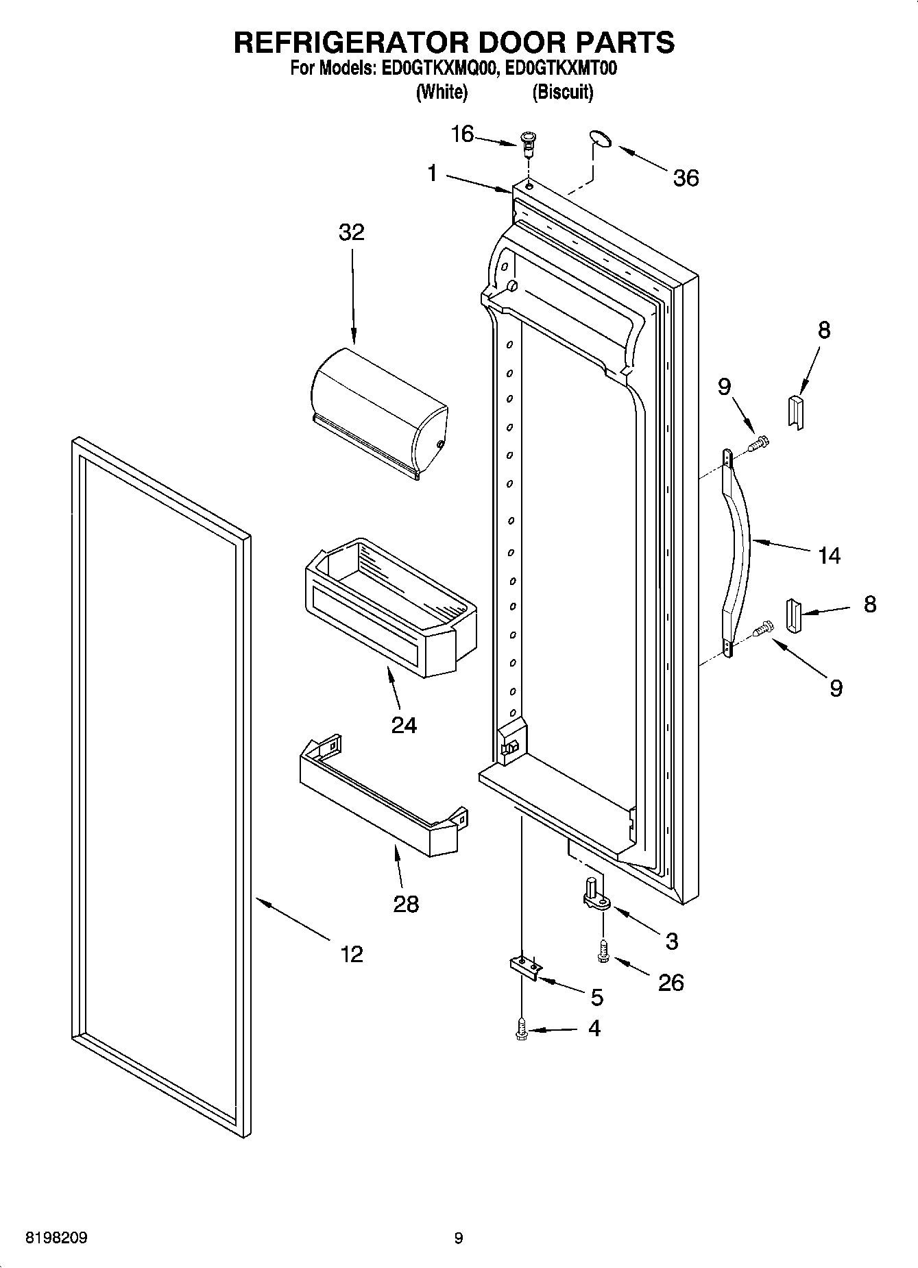06 - REFRIGERATOR DOOR PARTS