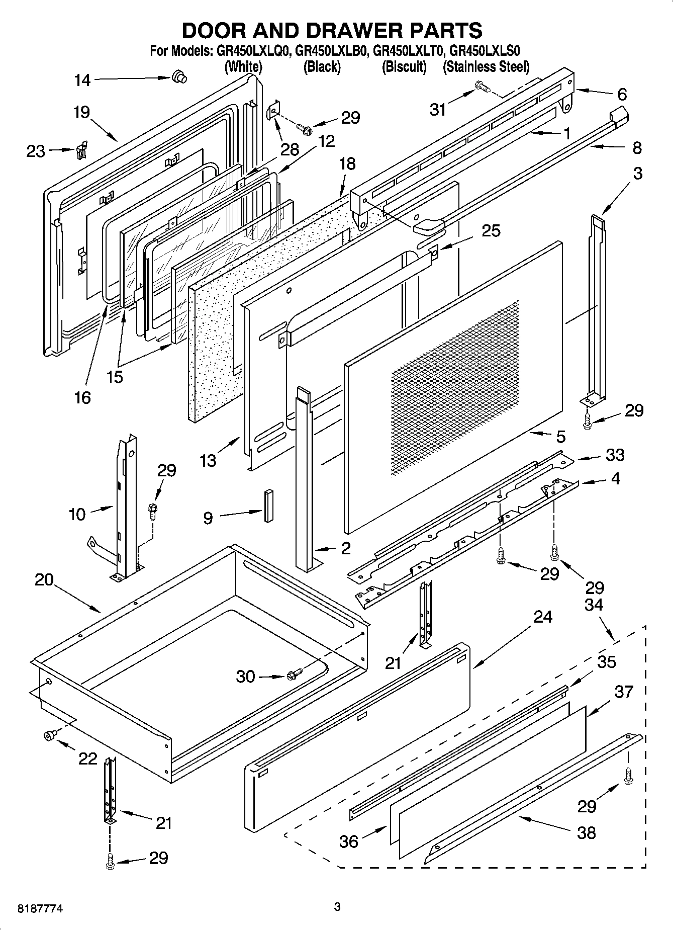 03 - DOOR AND DRAWER PARTS