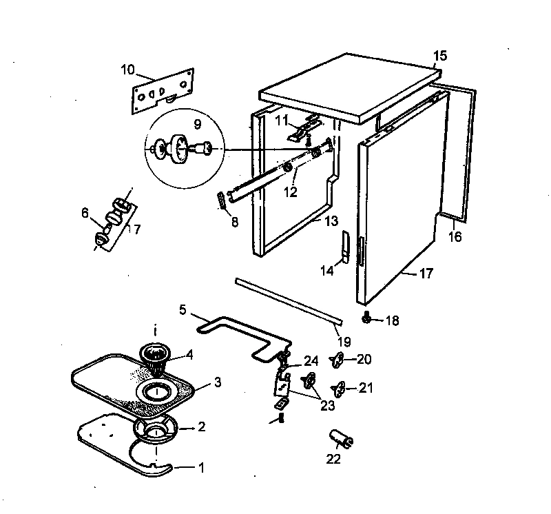 01 - CABINET/HEATING ELEMENT/FILTER PARTS
