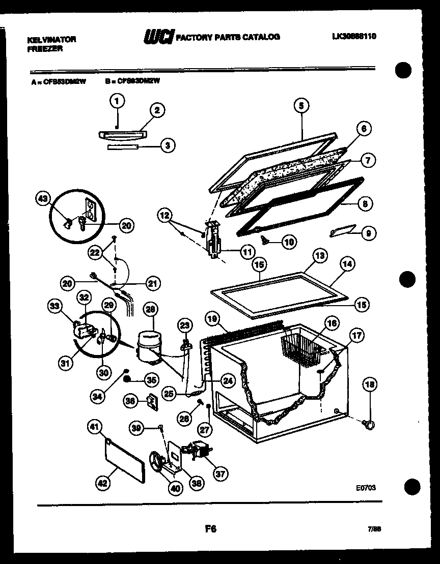 02 - CHEST FREEZER PARTS