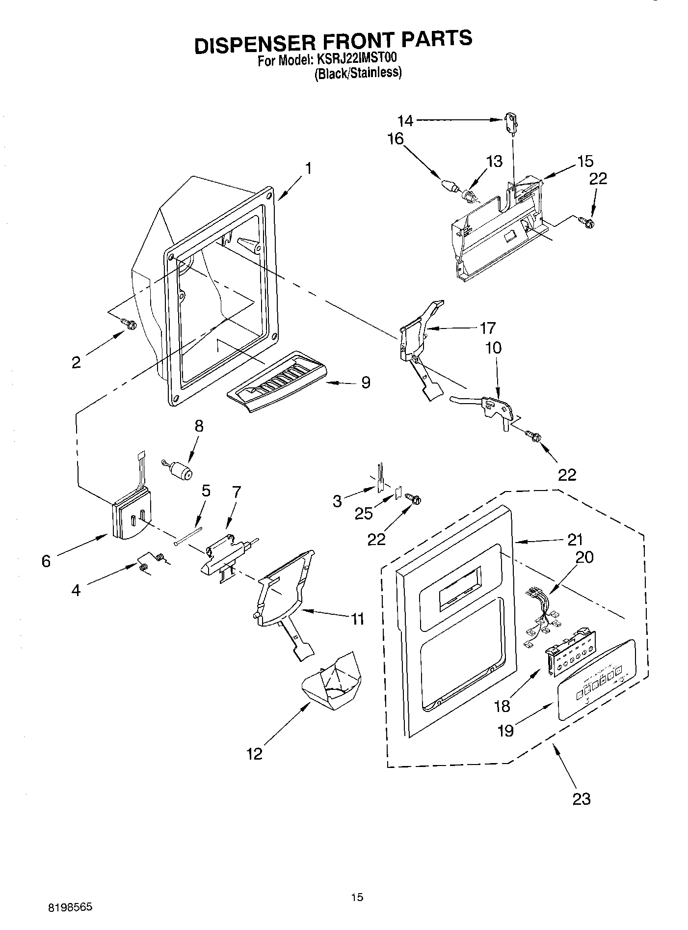 09 - DISPENSER FRONT PARTS
