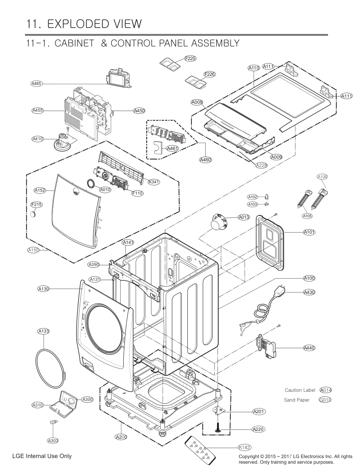 CABINET & CONTROL PANEL ASSEMBLY