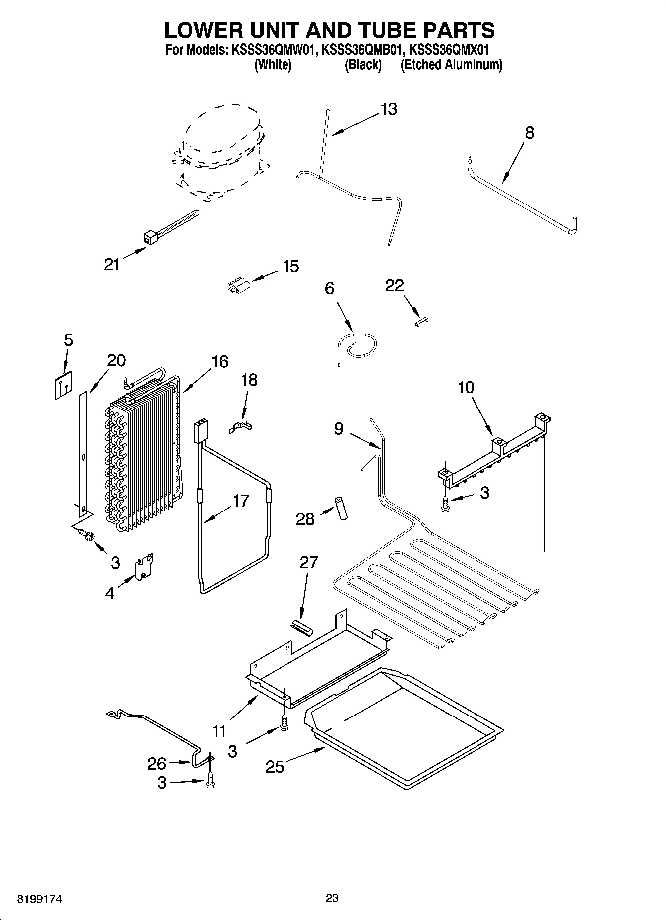 14 - LOWER UNIT AND TUBE PARTS