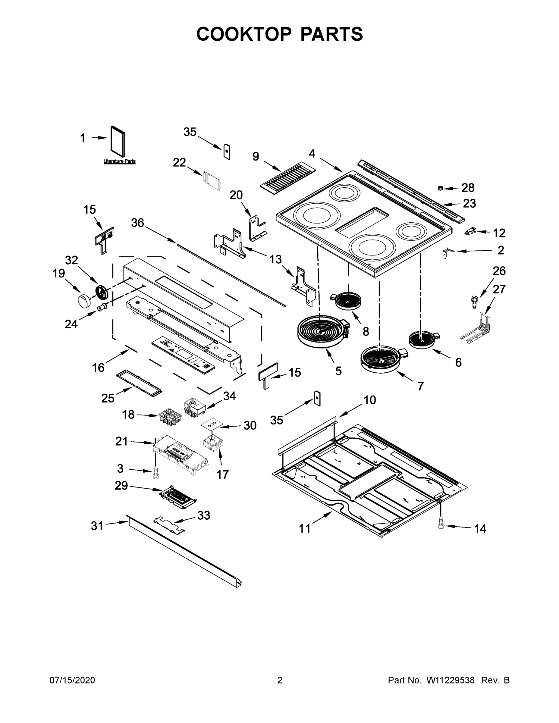 02 - COOKTOP PARTS
