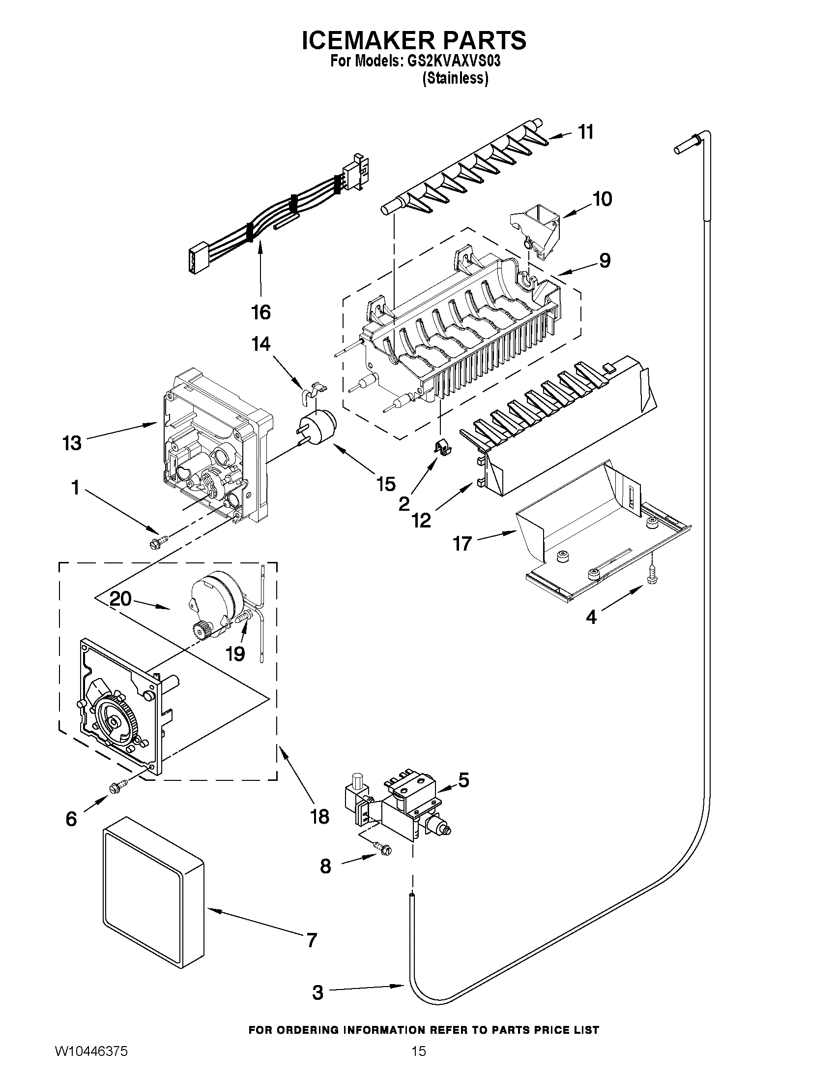 10 - ICEMAKER PARTS