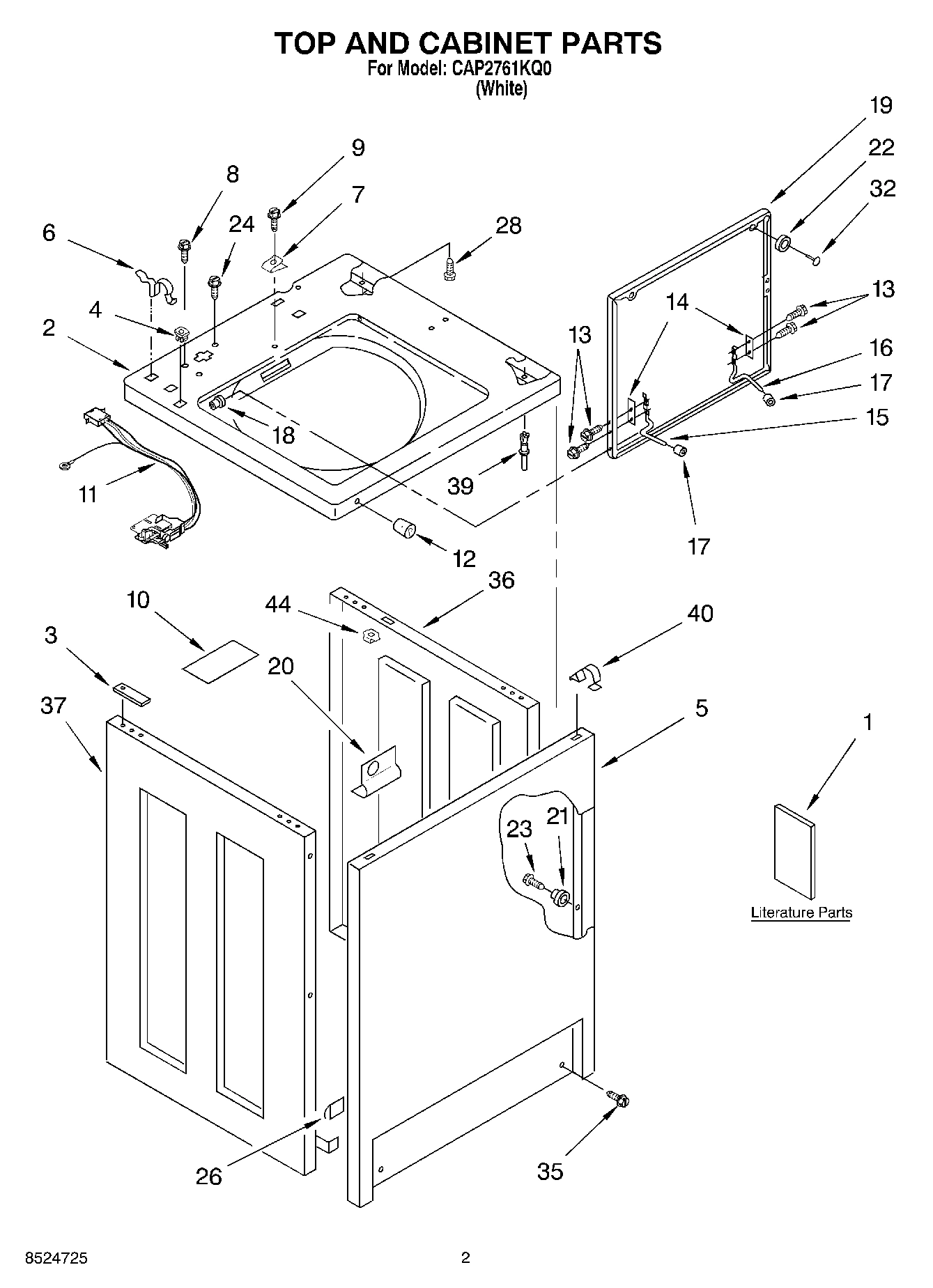 02 - TOP AND CABINET, LITERATURE