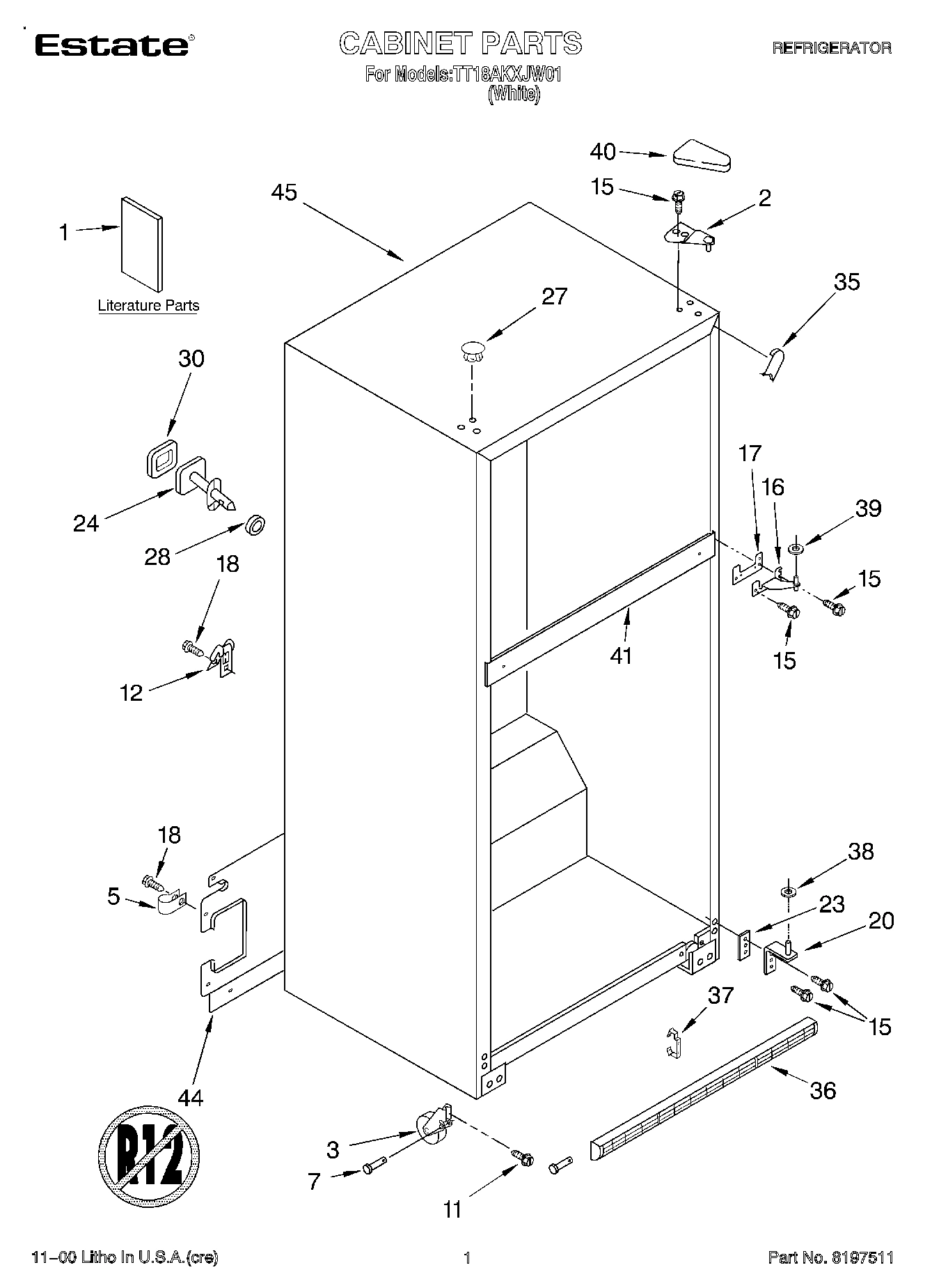 01 - CABINET, LITERATURE