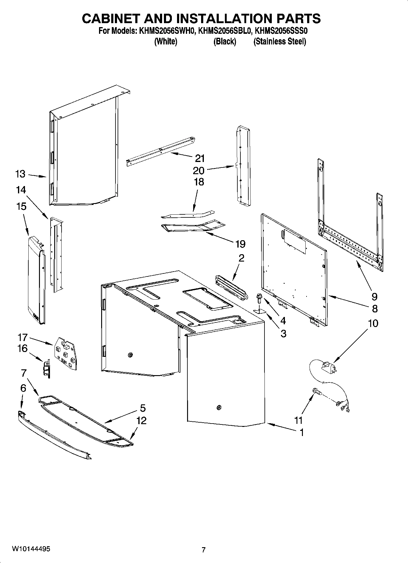 06 - CABINET AND INSTALLATION PARTS