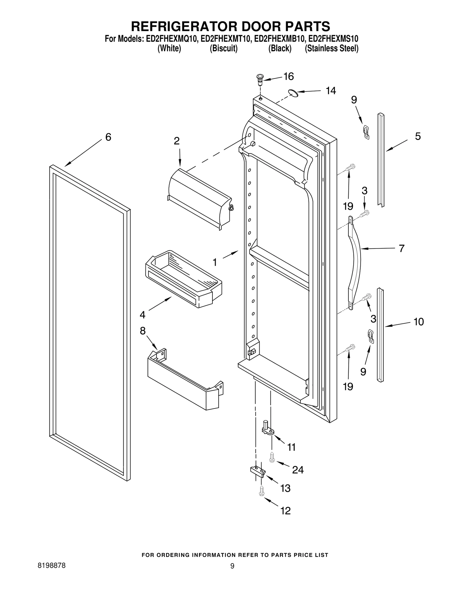 REFRIGERATOR DOOR PARTS