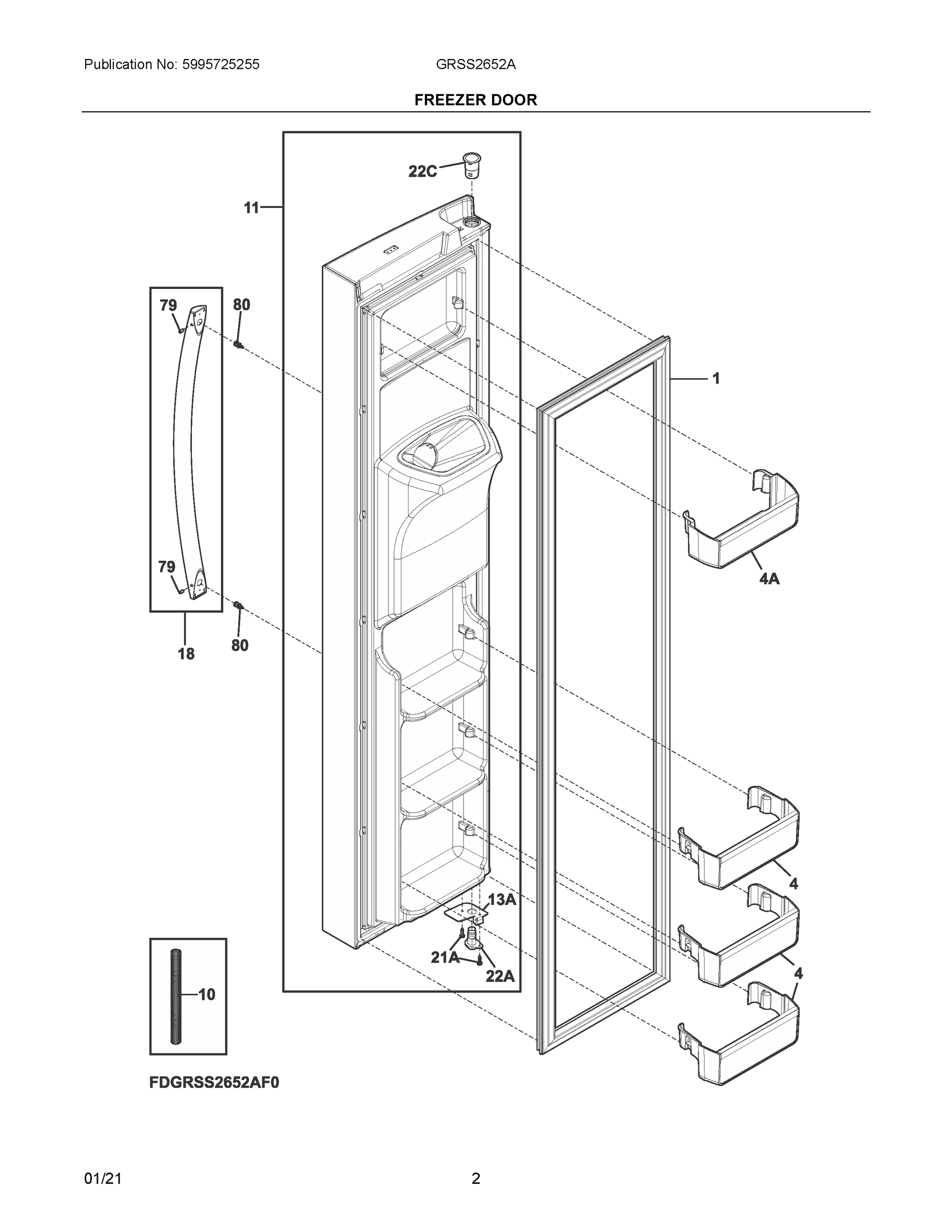 02 - FREEZER DOOR