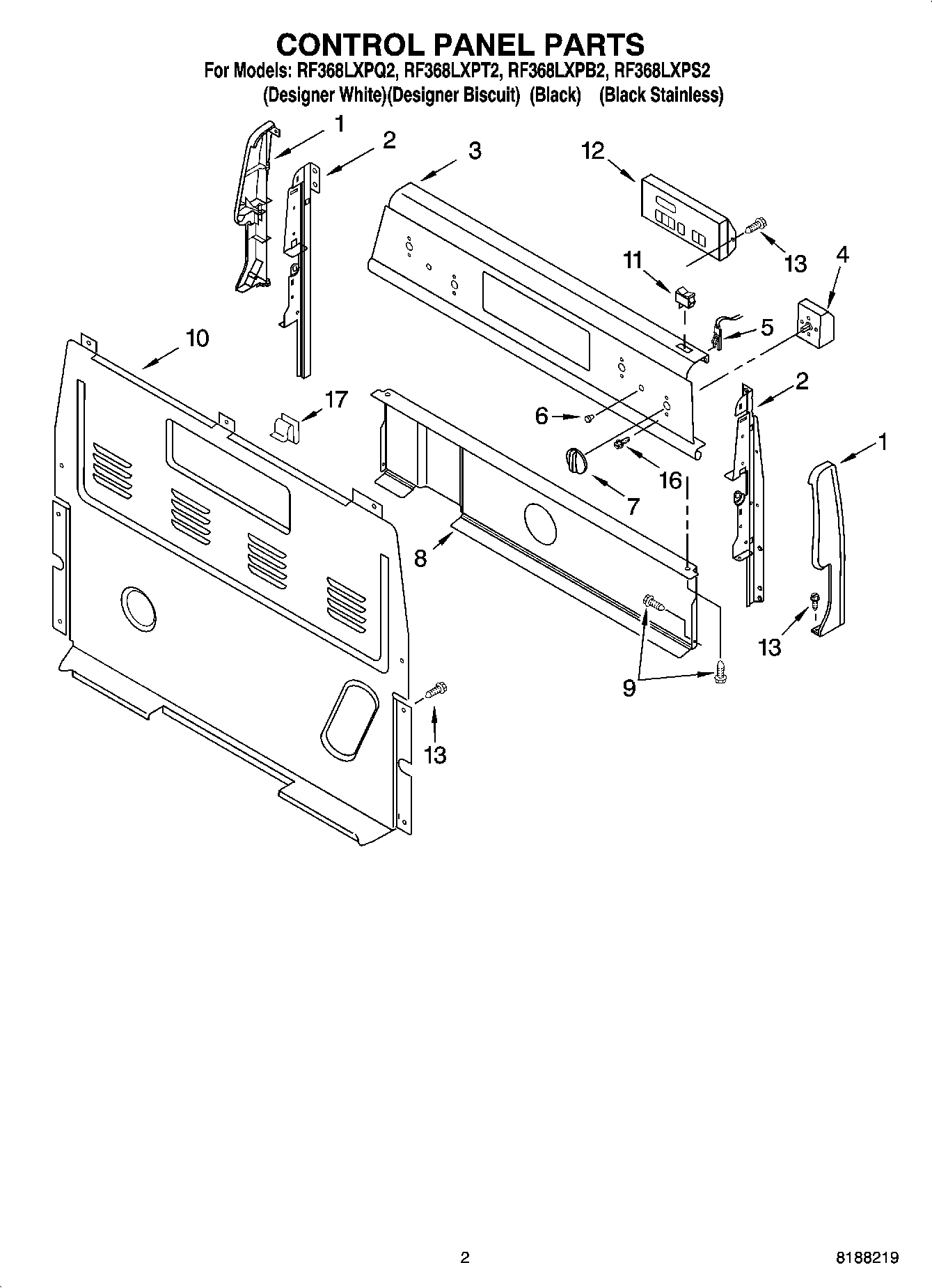 02 - CONTROL PANEL PARTS