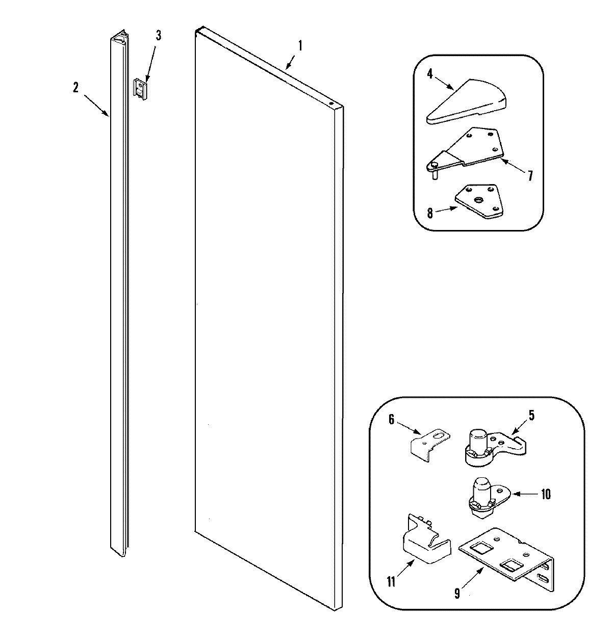 08 - FRESH FOOD OUTER DOOR (JSD2789HES)