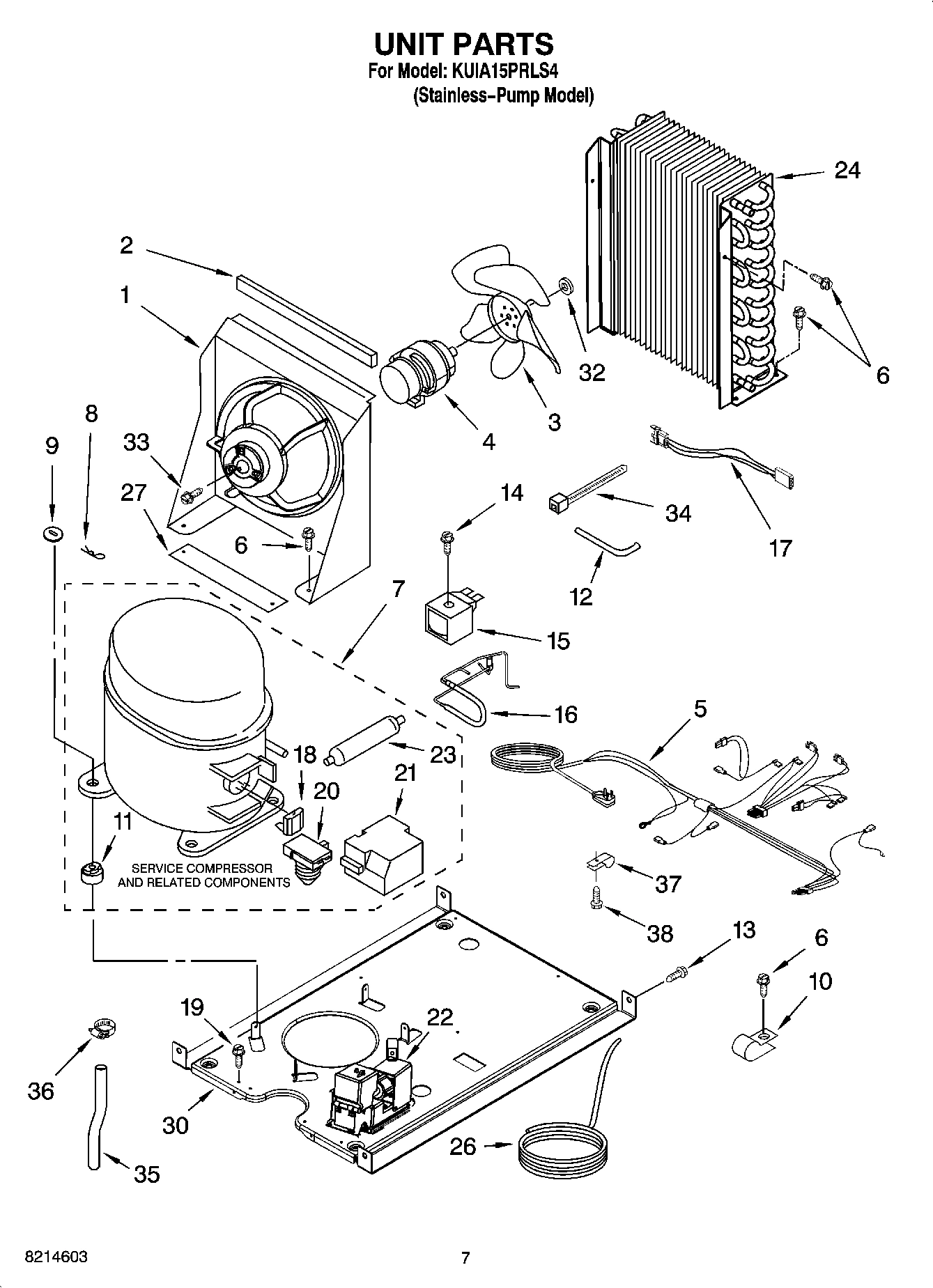 05 - UNIT PARTS, OPTIONAL PARTS (NOT INCLUDED)