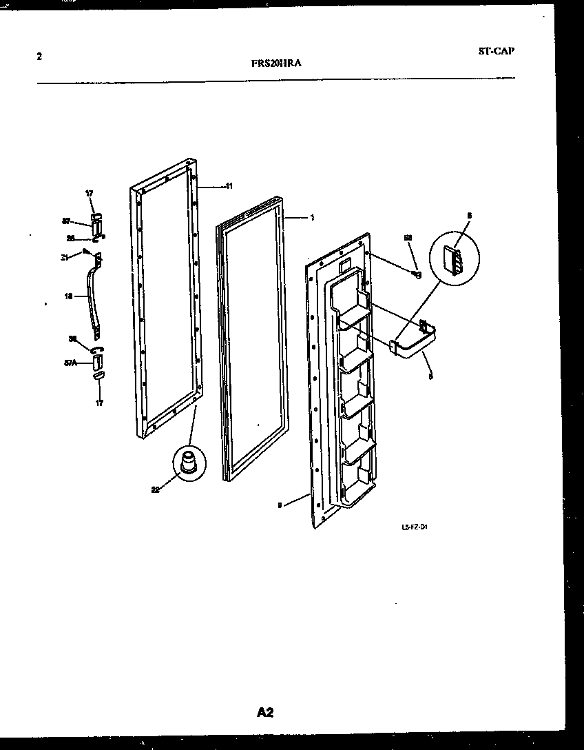 02 - FREEZER DOOR PARTS