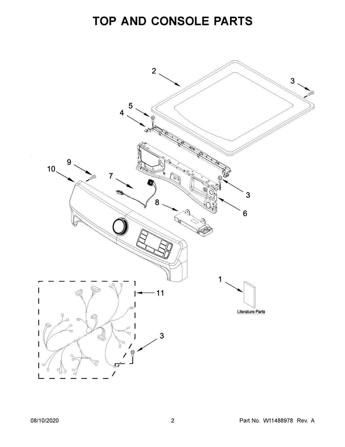 02 - TOP AND CONSOLE PARTS