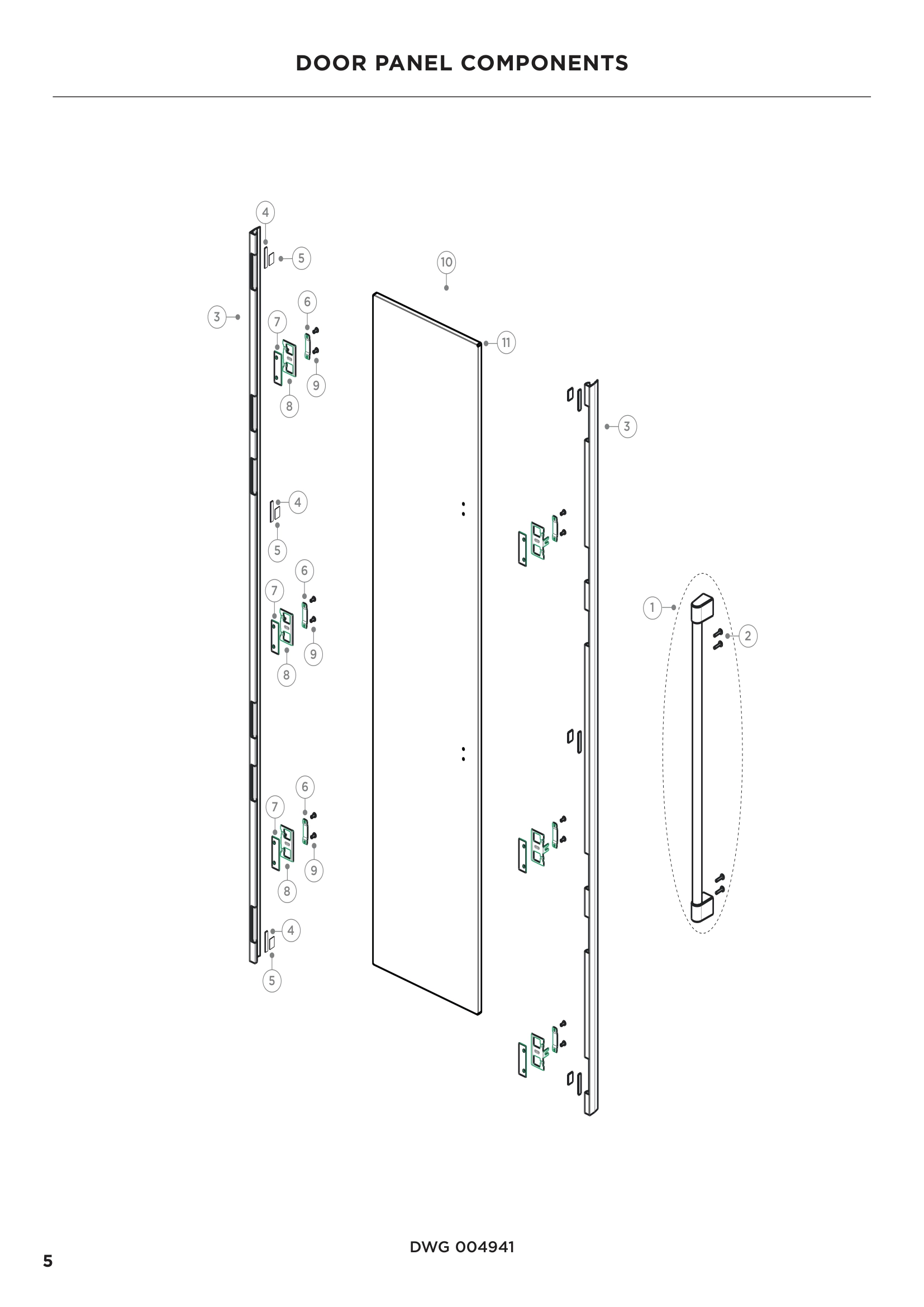 DOOR PANEL COMPONENTS