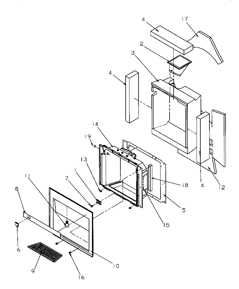 11 - ICE AND WATER CAVITY ASSY